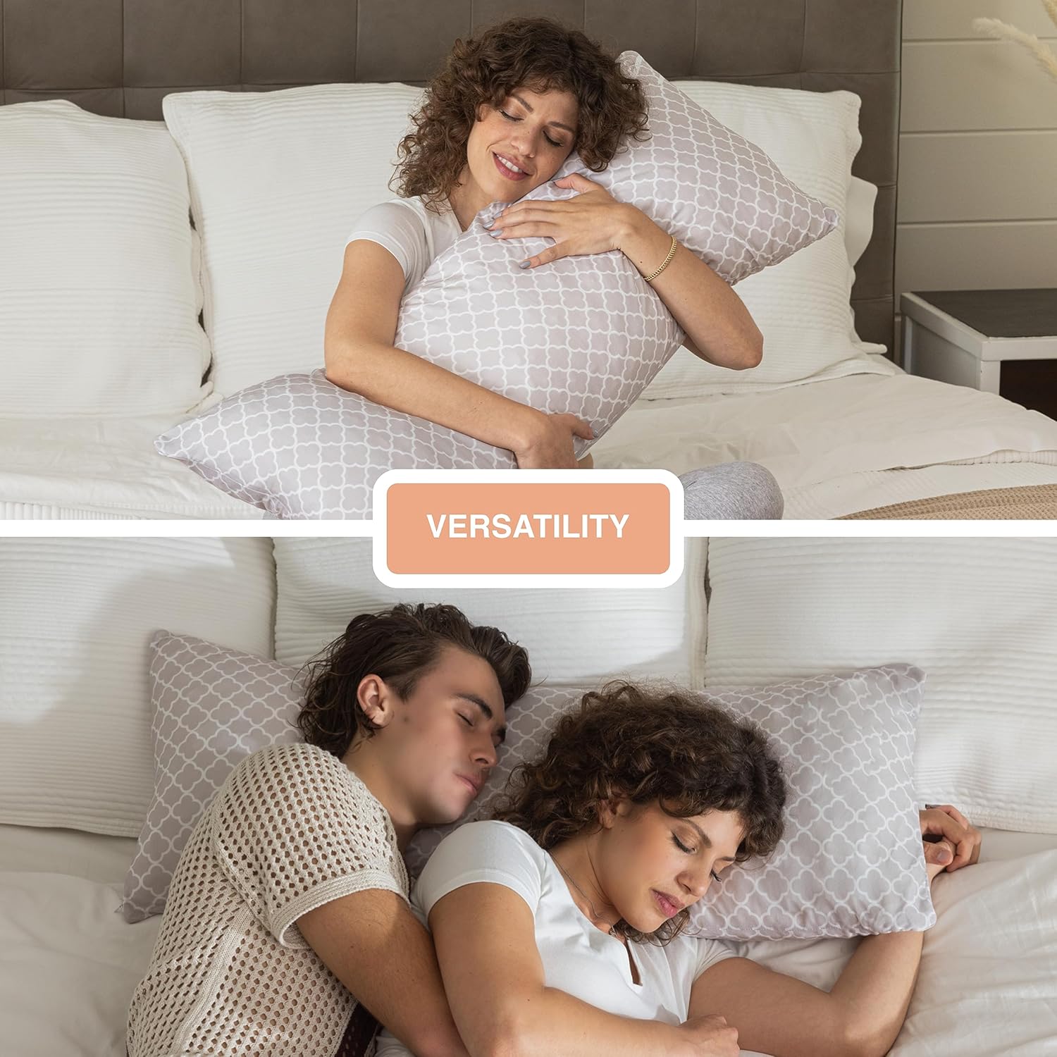 Pharmedoc Bear Hug Body Pillow for Comfort and Support