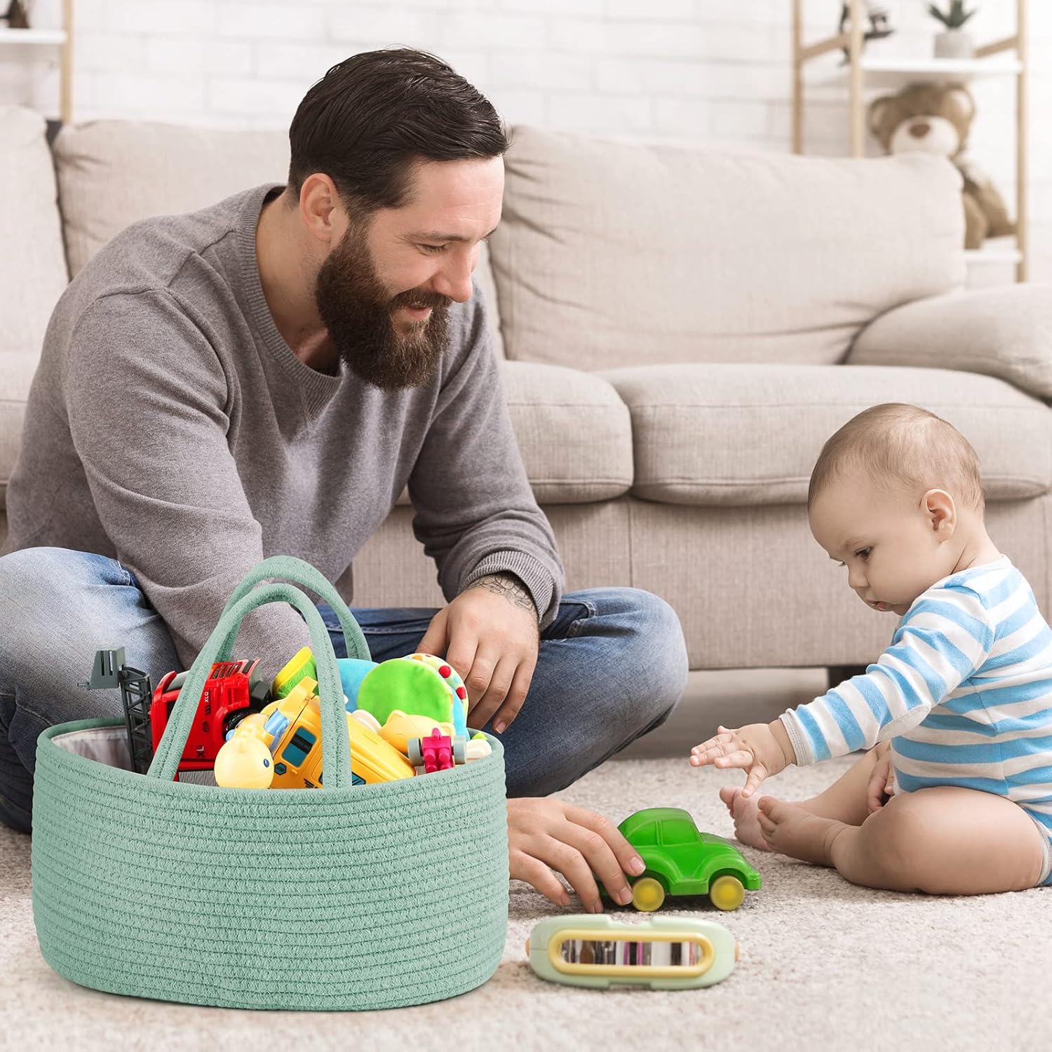 Maliton Diaper Caddy Organizer - Green