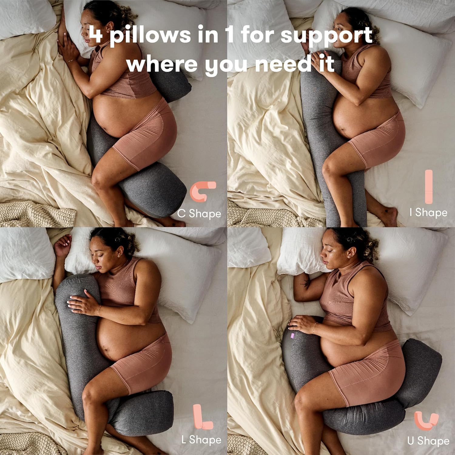 Frida Mom Pregnancy Pillow - Cooling Adjustable