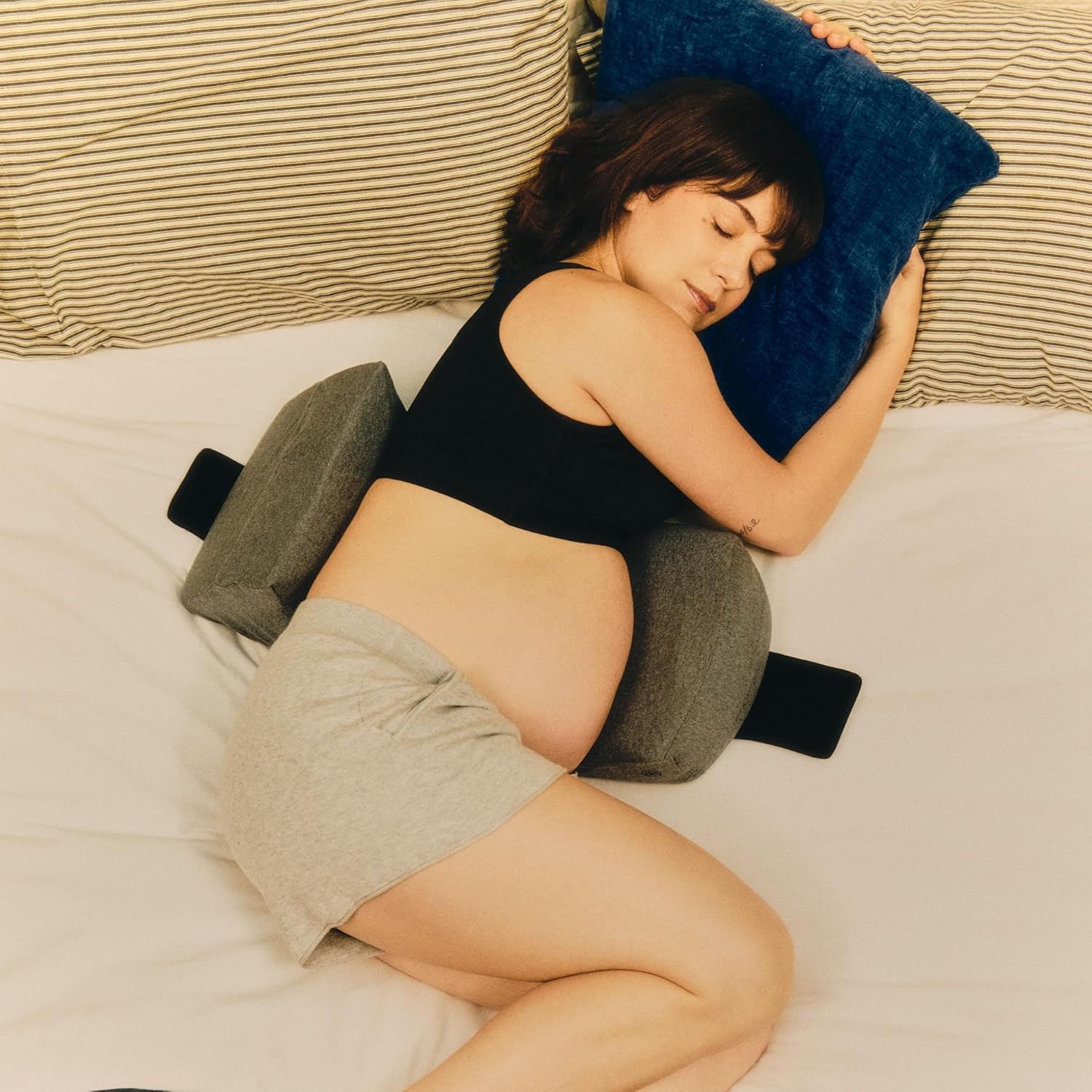 Belly Bandit SOS Side Sleeper Maternity Pillow - Grey