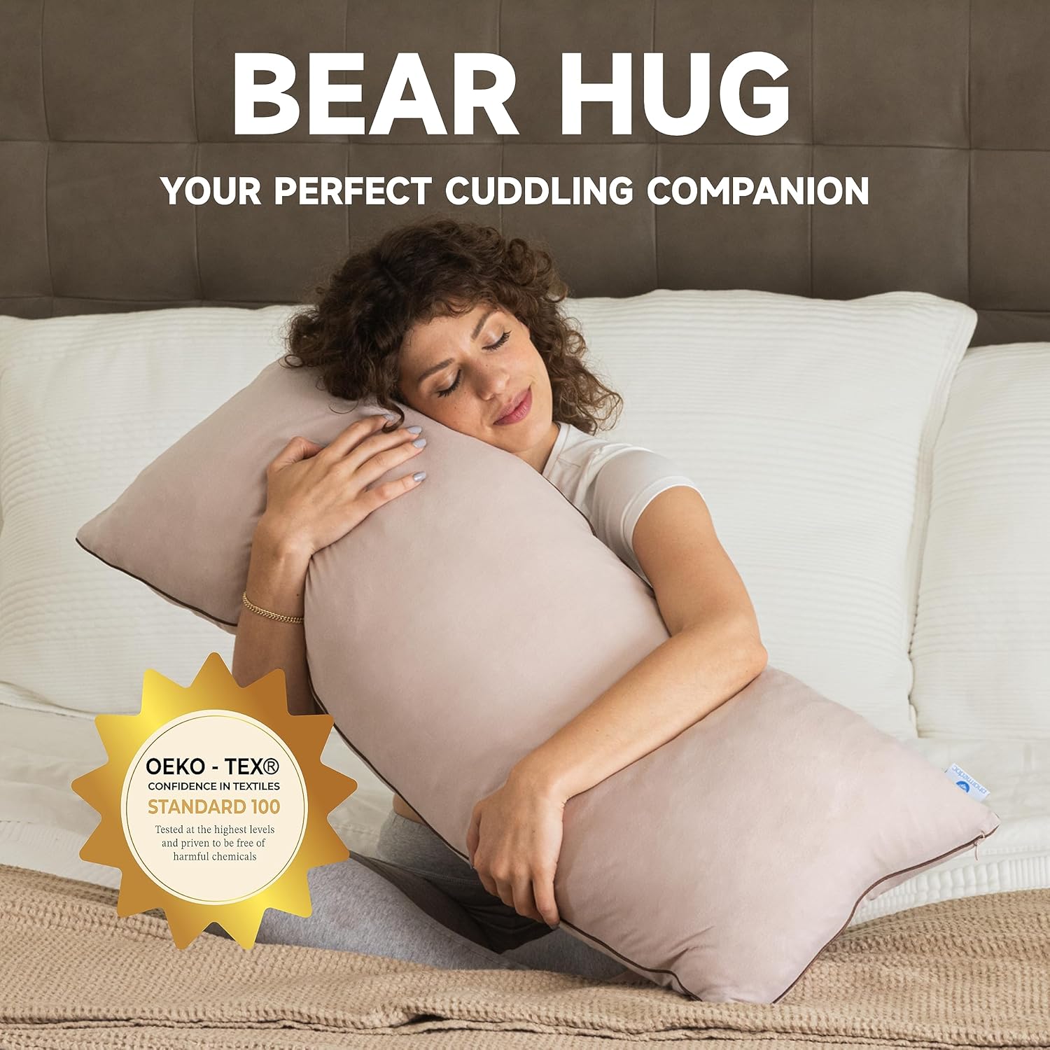 Pharmedoc Body Pillow for Adults with Memory Foam
