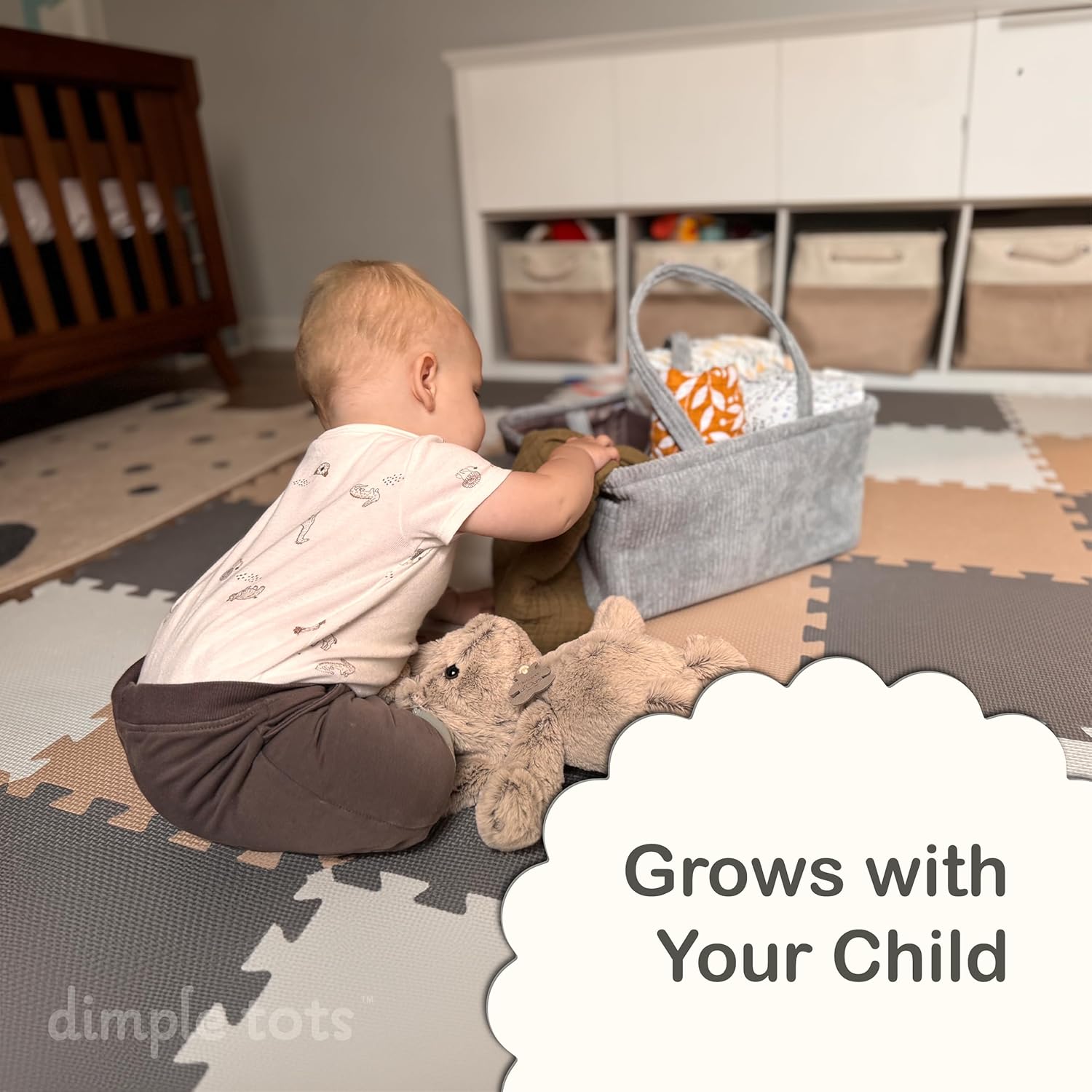 Newborn Essentials Diaper Caddy - Travel Car Organizer