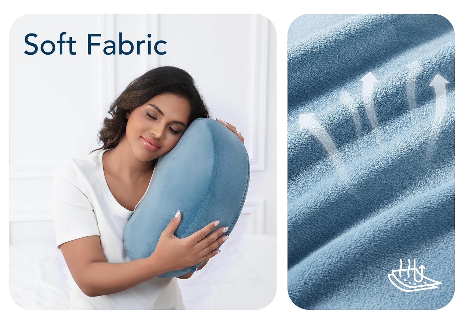 Yunari Pregnancy Pillow with Adjustable Width and W-Shaped Design