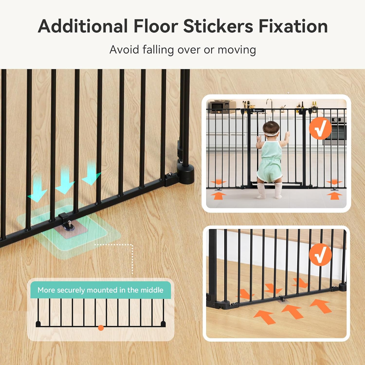 COMOMY 80 Baby Gate with Auto Close
