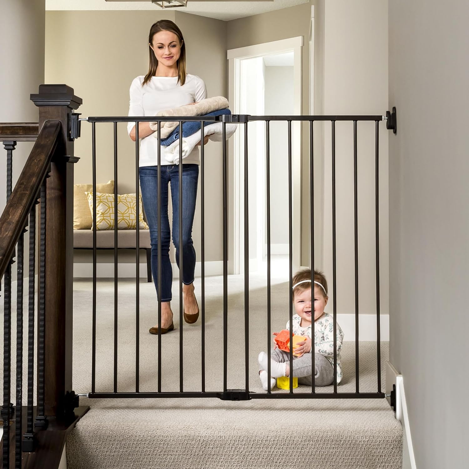 Regalo 2-in-1 Extra Tall Baby Gate Black 1 Count