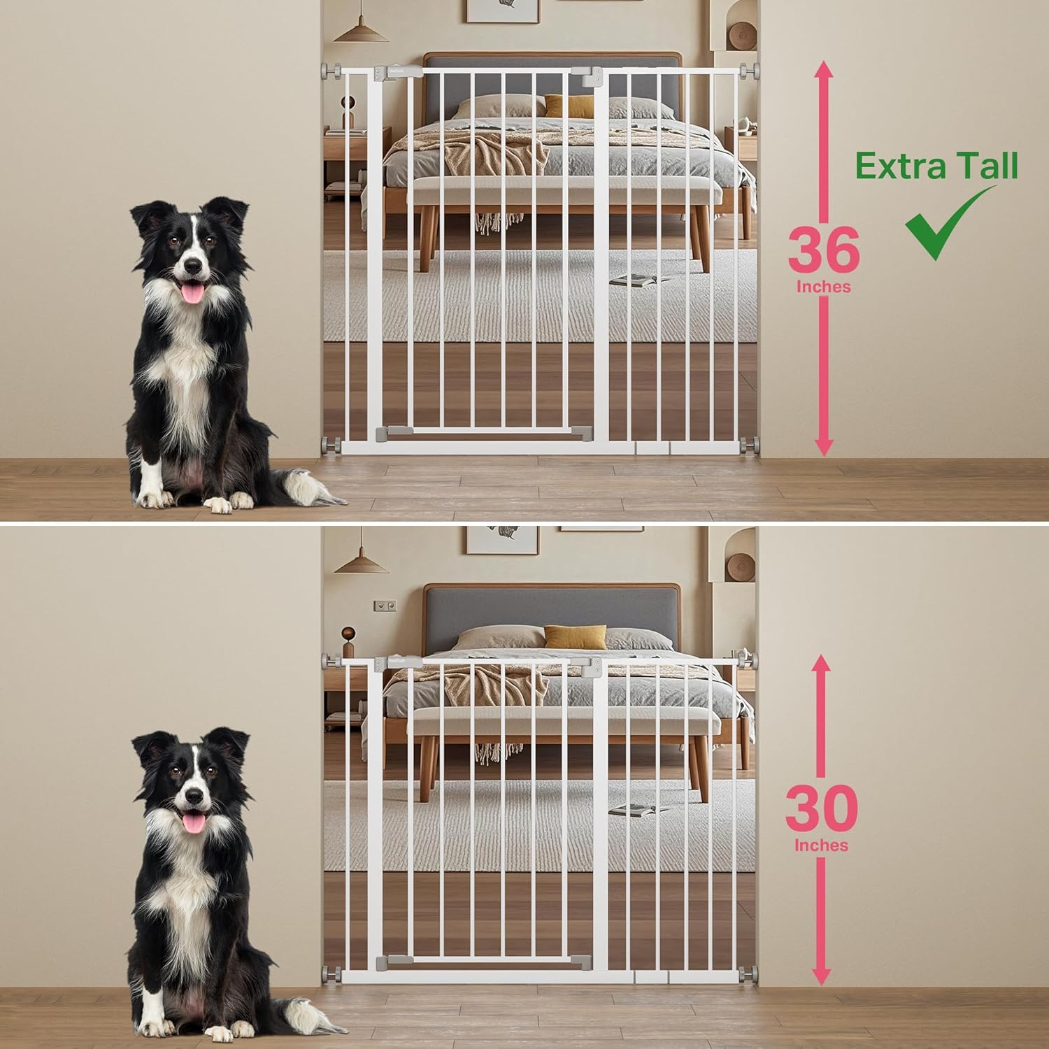 InnoTruth 36 Extra Tall Baby Gate with Dual Lock