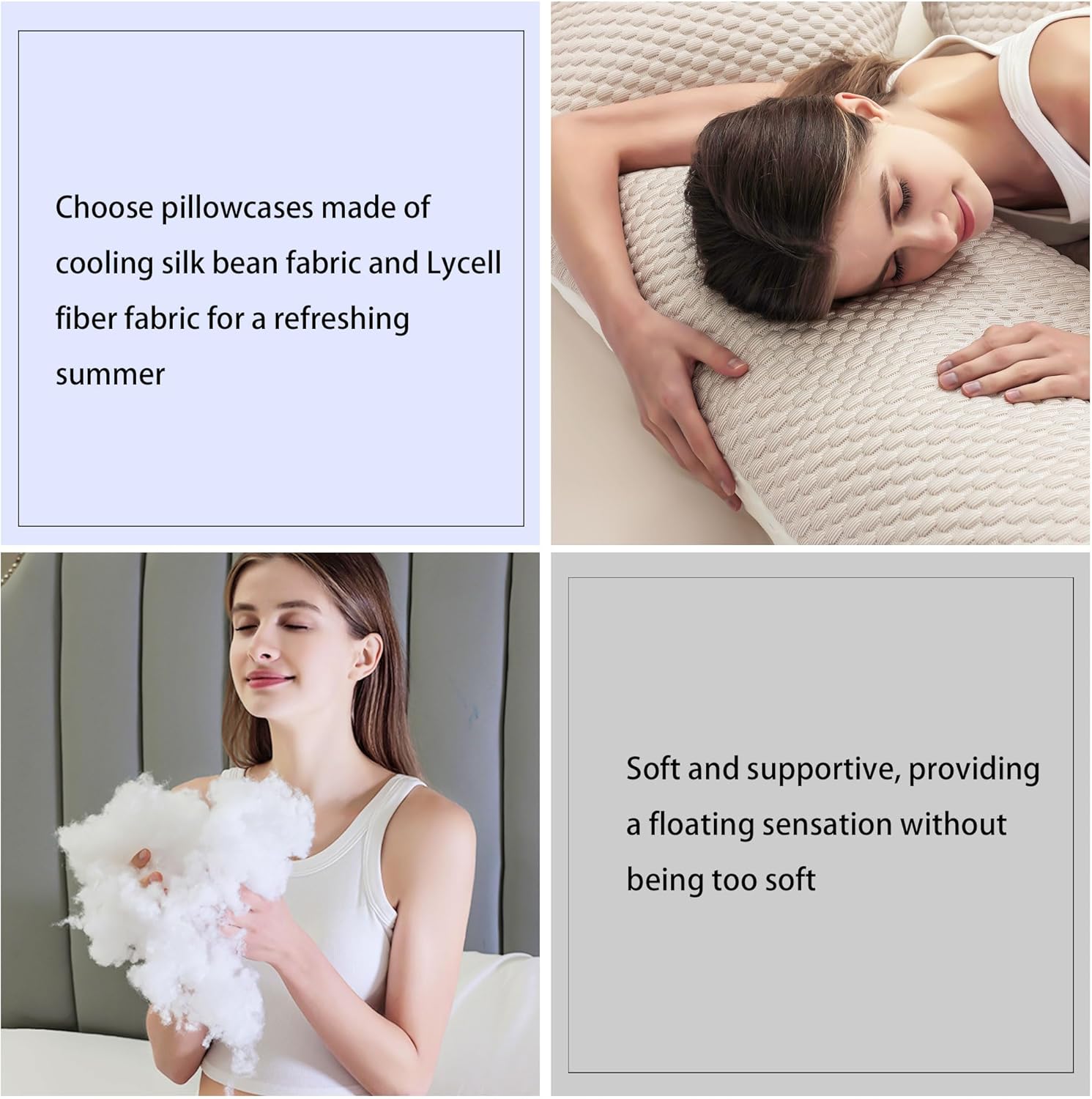 Cooling Pregnancy Pillow with Double-Sided Support