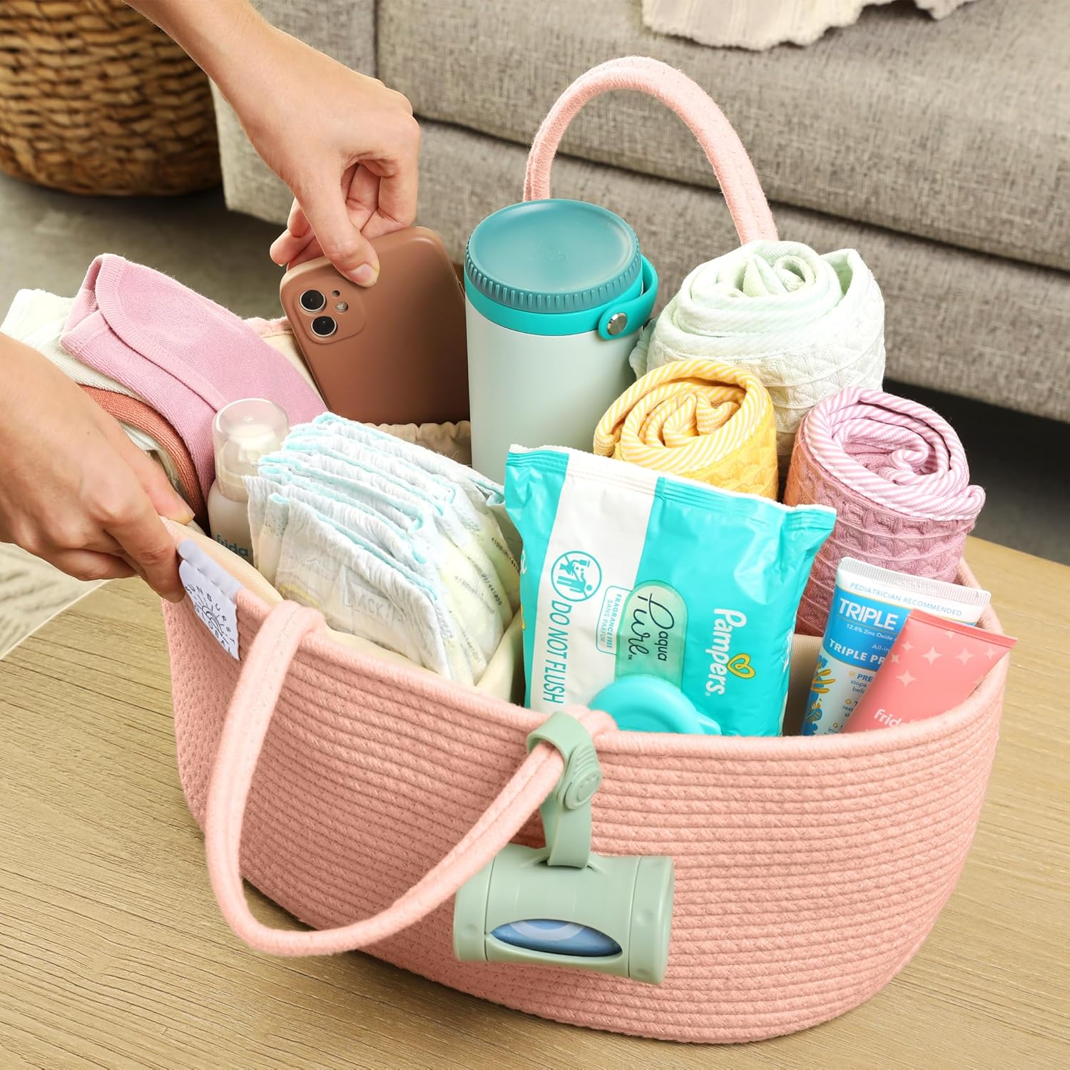 SUNBURST GLOBAL Diaper Caddy Organizer