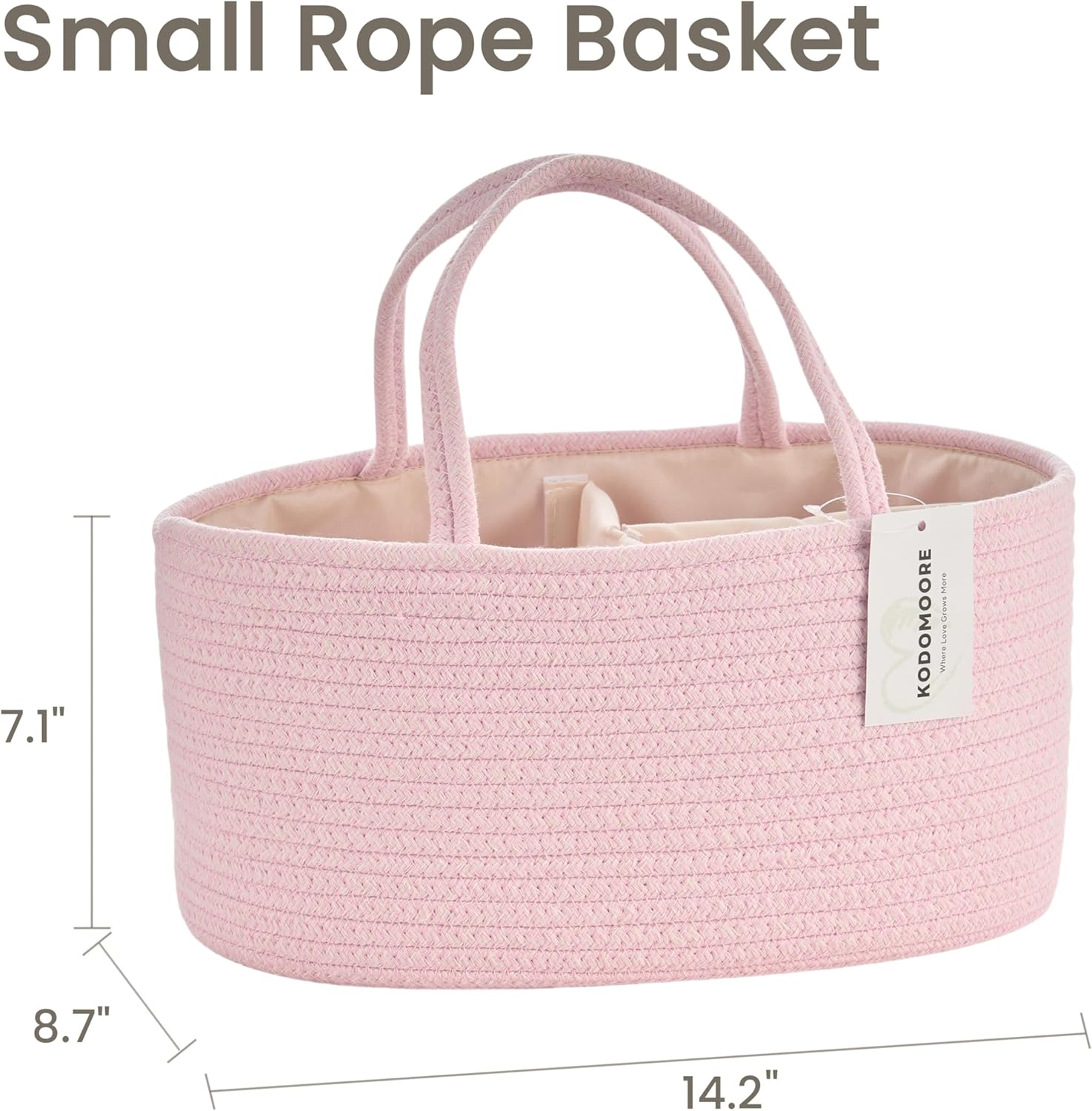 Kodomoore Diaper Caddy Organizer - Pink