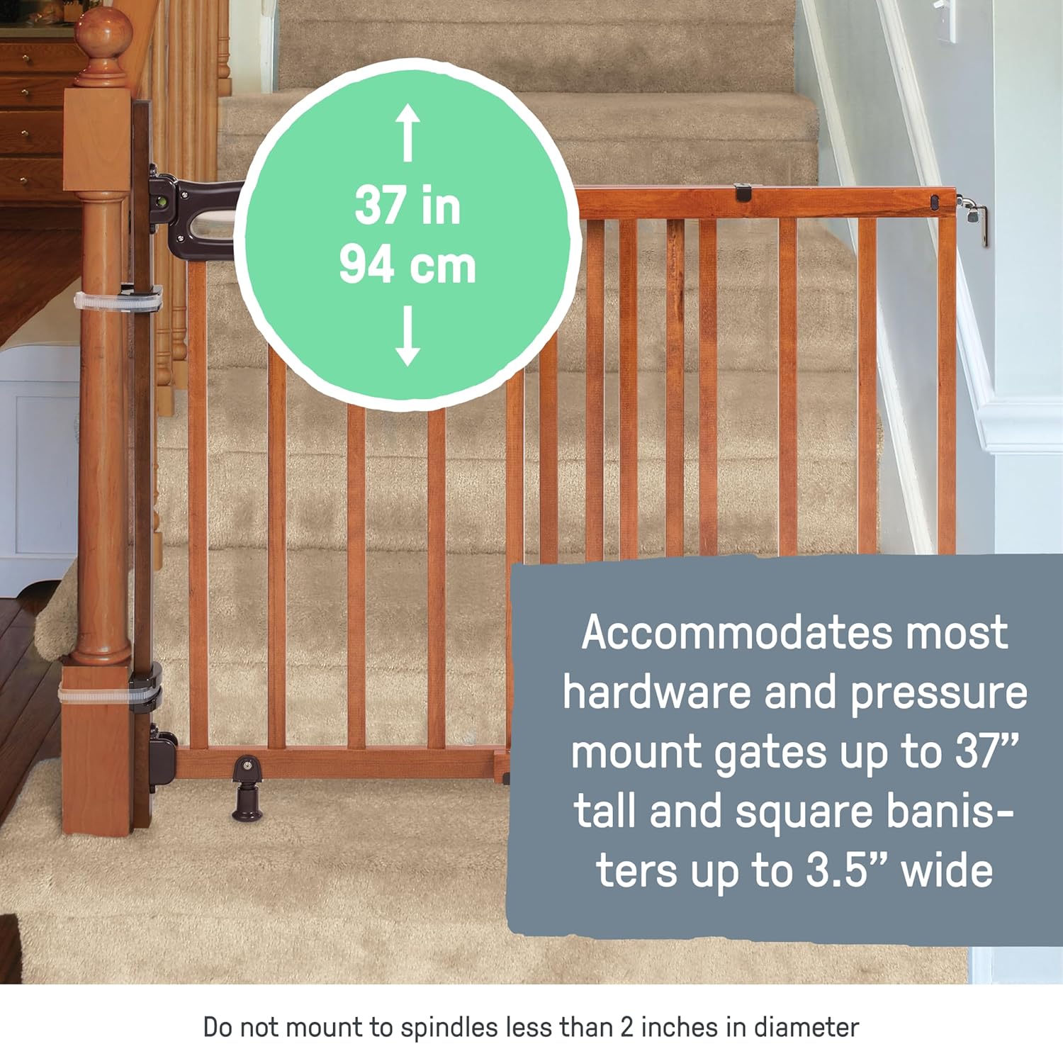 Universal Banister Mounting Kit for Baby Gates