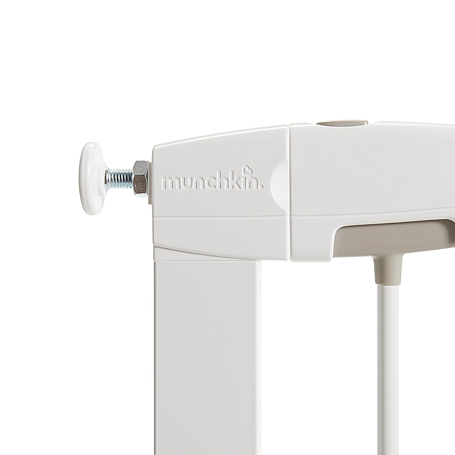Munchkin Easy Close Pressure Mounted Baby Gate White 35x295 Inch