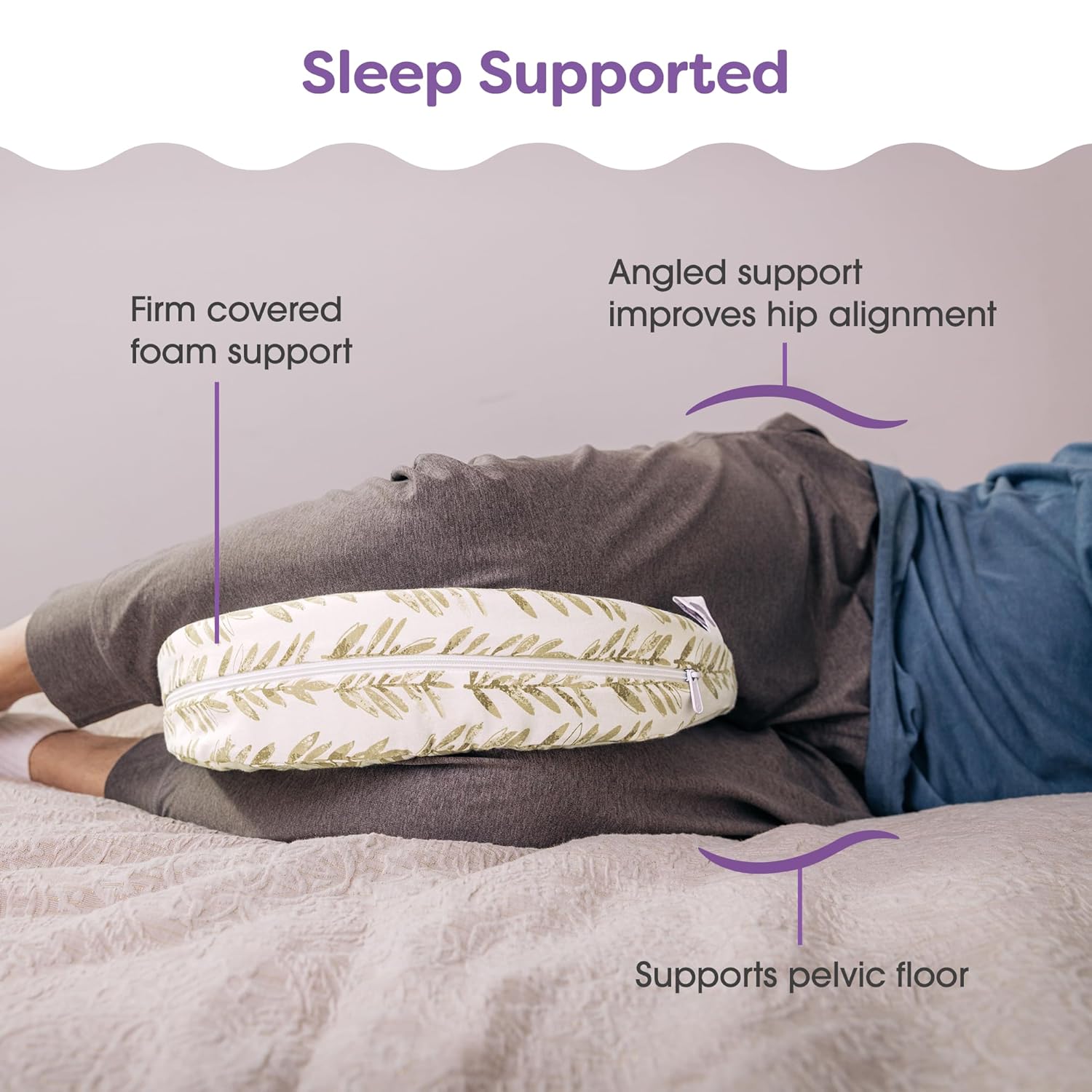 Boppy Pregnancy Pillow Wedge with Cover Taupe