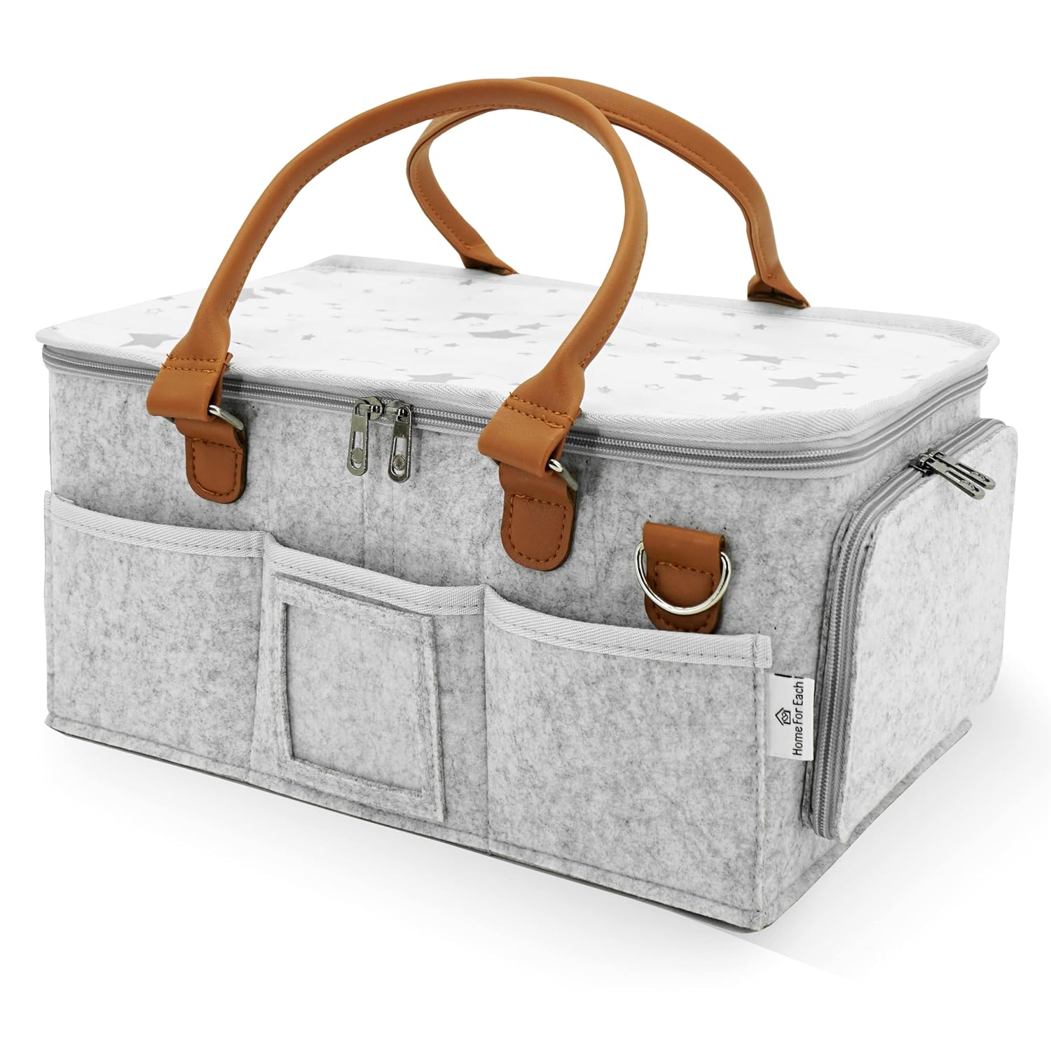 HOME FOR EACH Baby Diaper Caddy With Lid Organizer 1