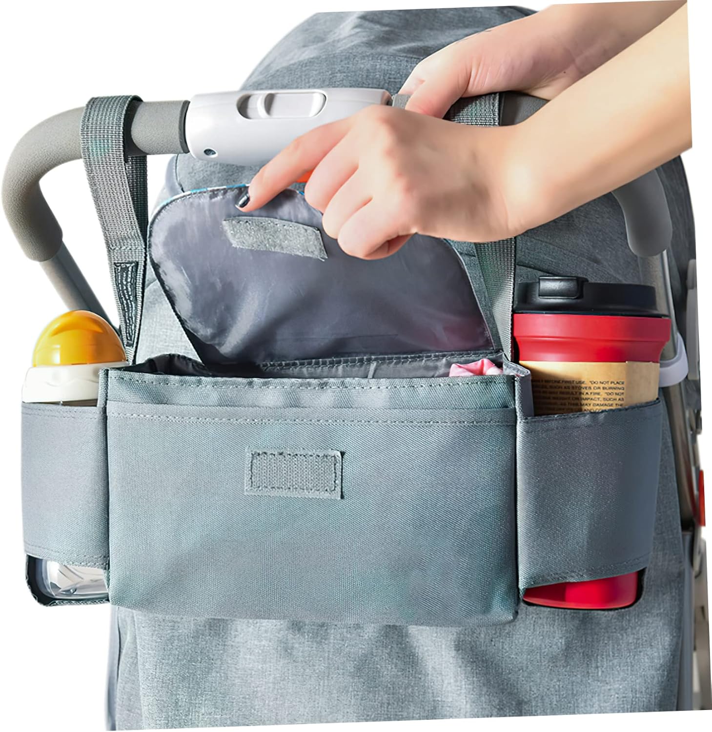 Toddmomy Portable Diaper Organizer Caddy Bag with Handle