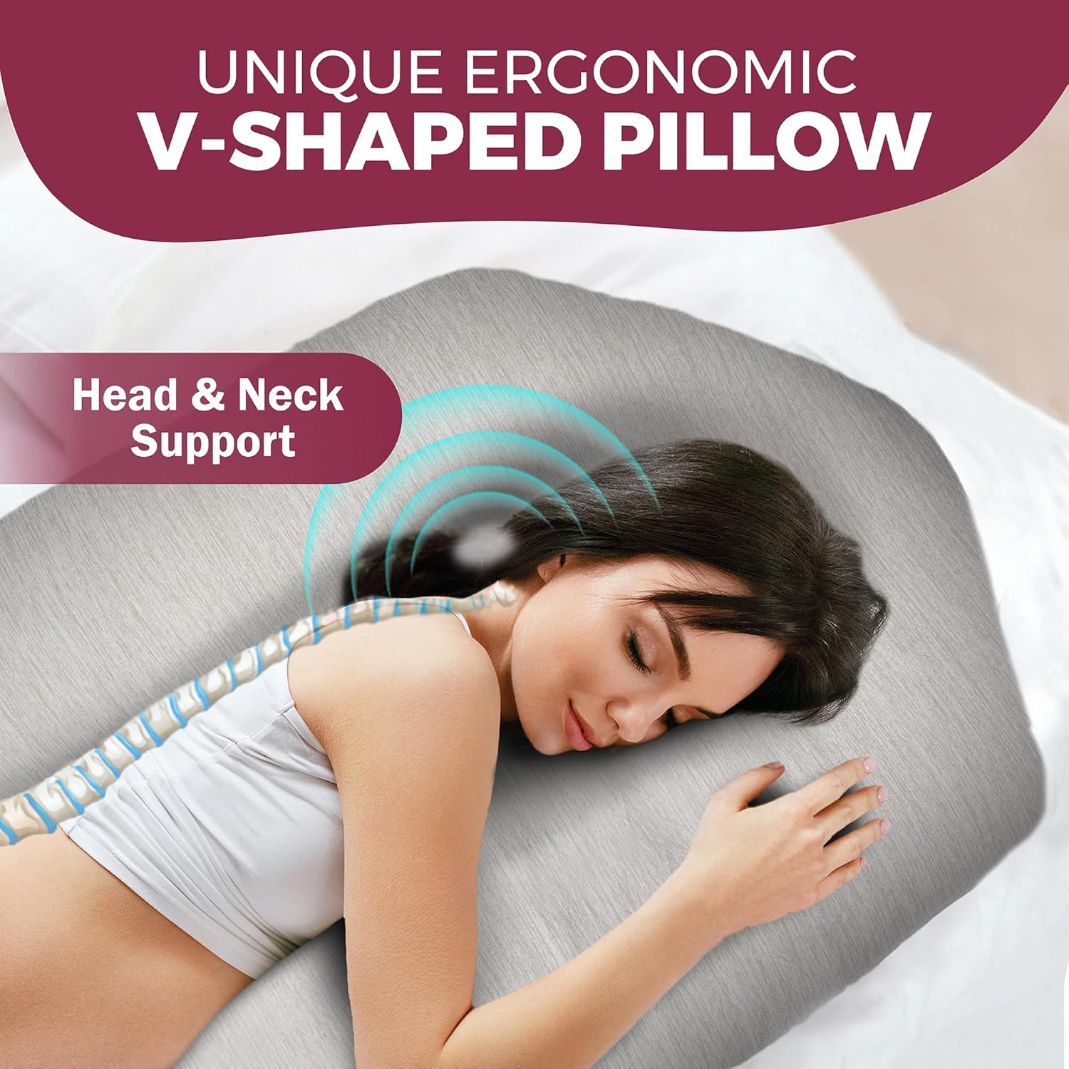 PILLANI Maternity Pillow for Sleep and Comfort