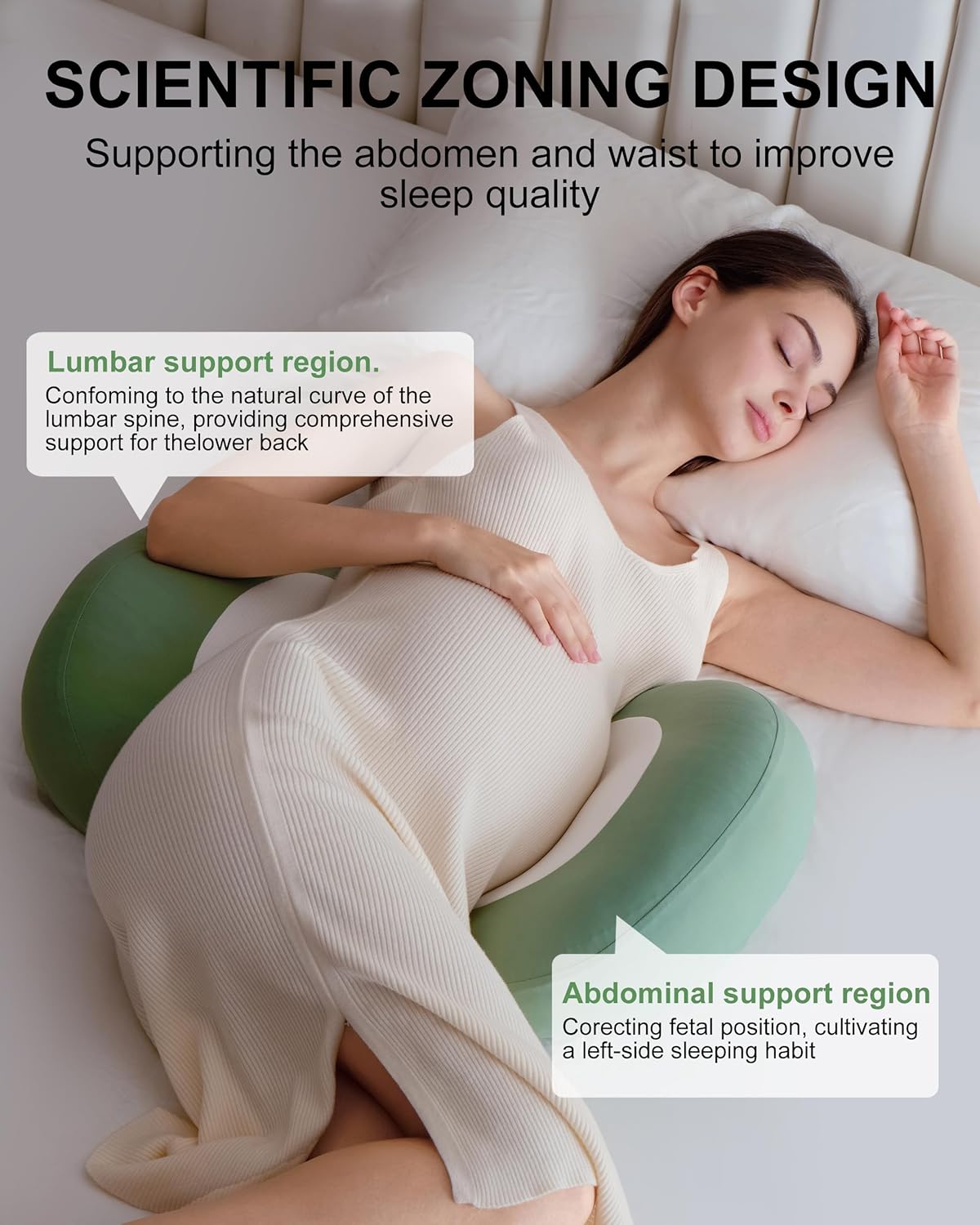 pobopobo Maternity Pillow for Comfort and Support