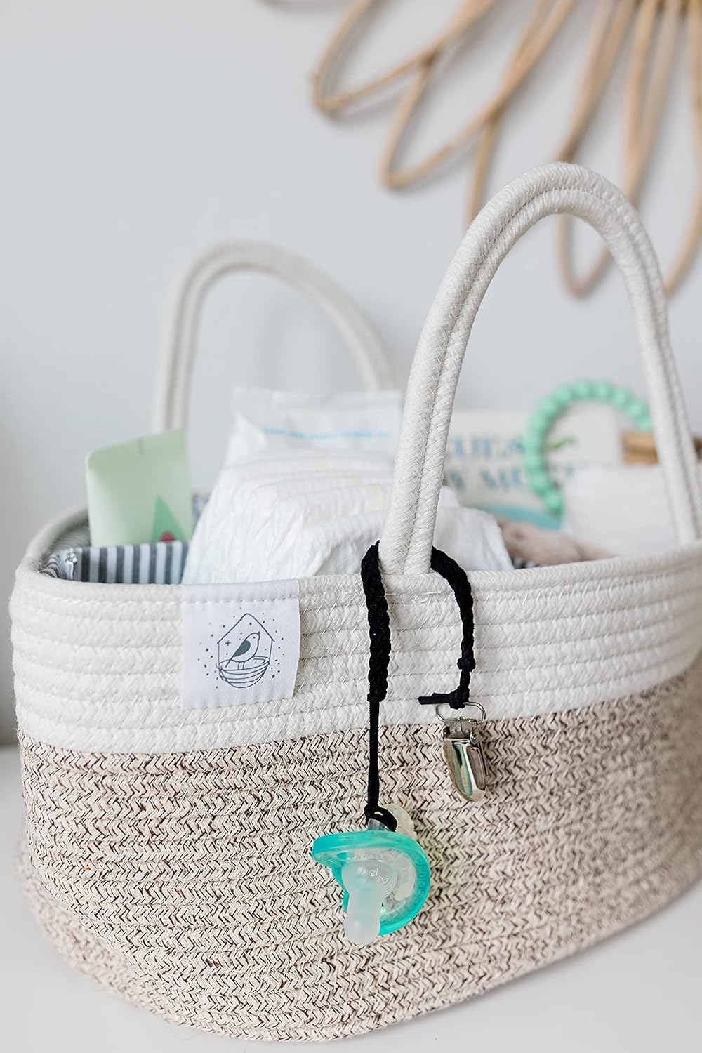 OrganiHaus Brown Diaper Caddy Organizer for Baby 1