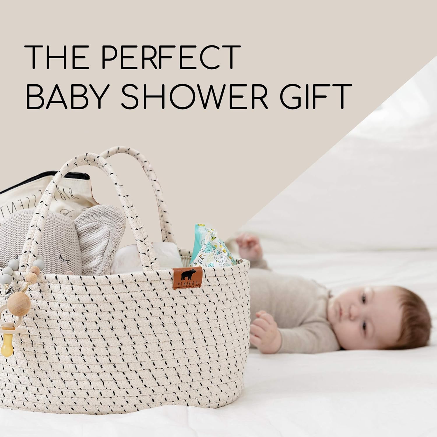 Lu Ken 3 in 1 Diaper Caddy Organizer - Large Baby Tote Bag 1