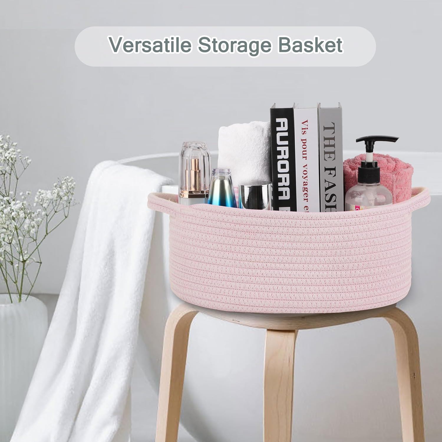 COMSE Large Diaper Caddy Organizer with T Divider