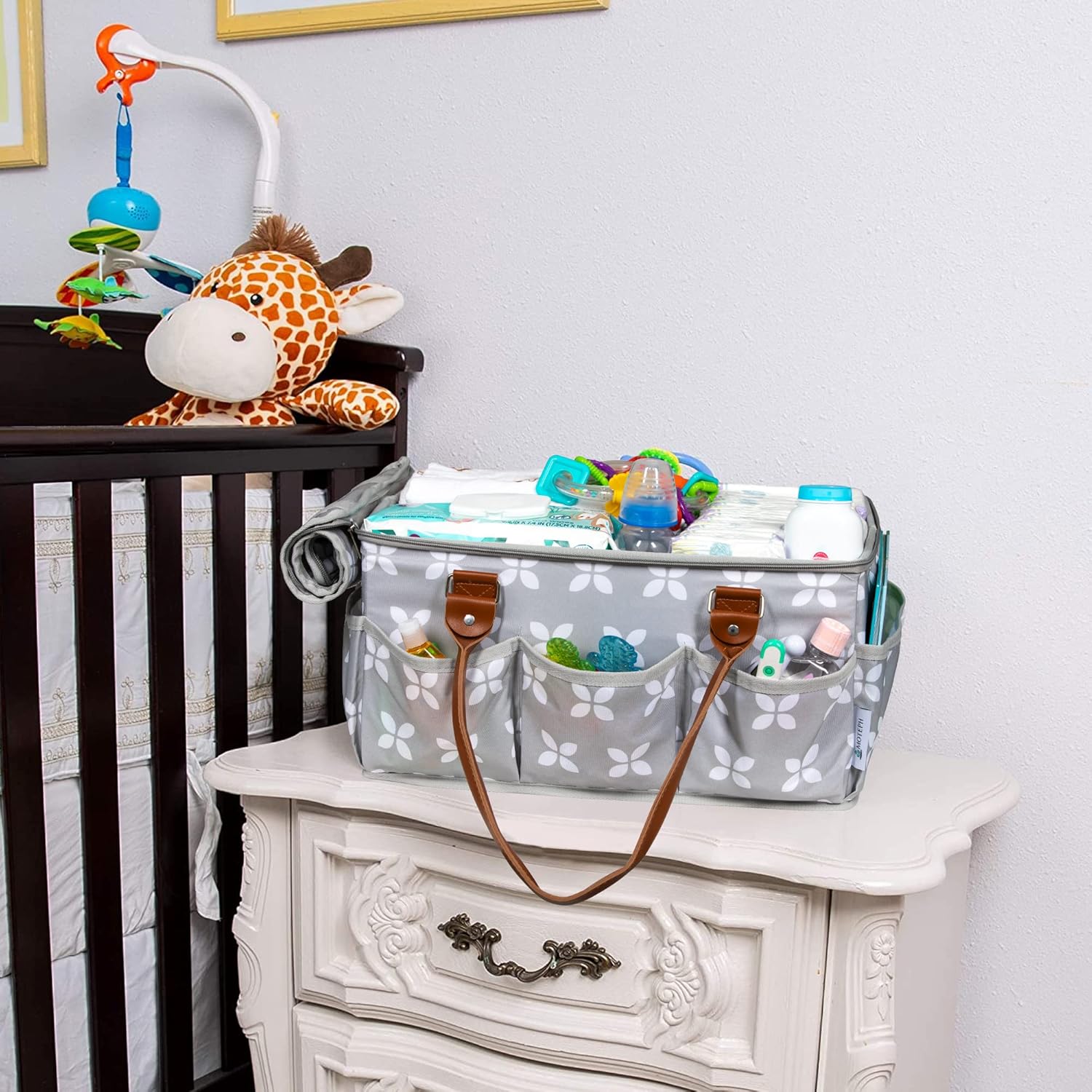 Moteph Extra Large Diaper Caddy - Baby Shower Gift