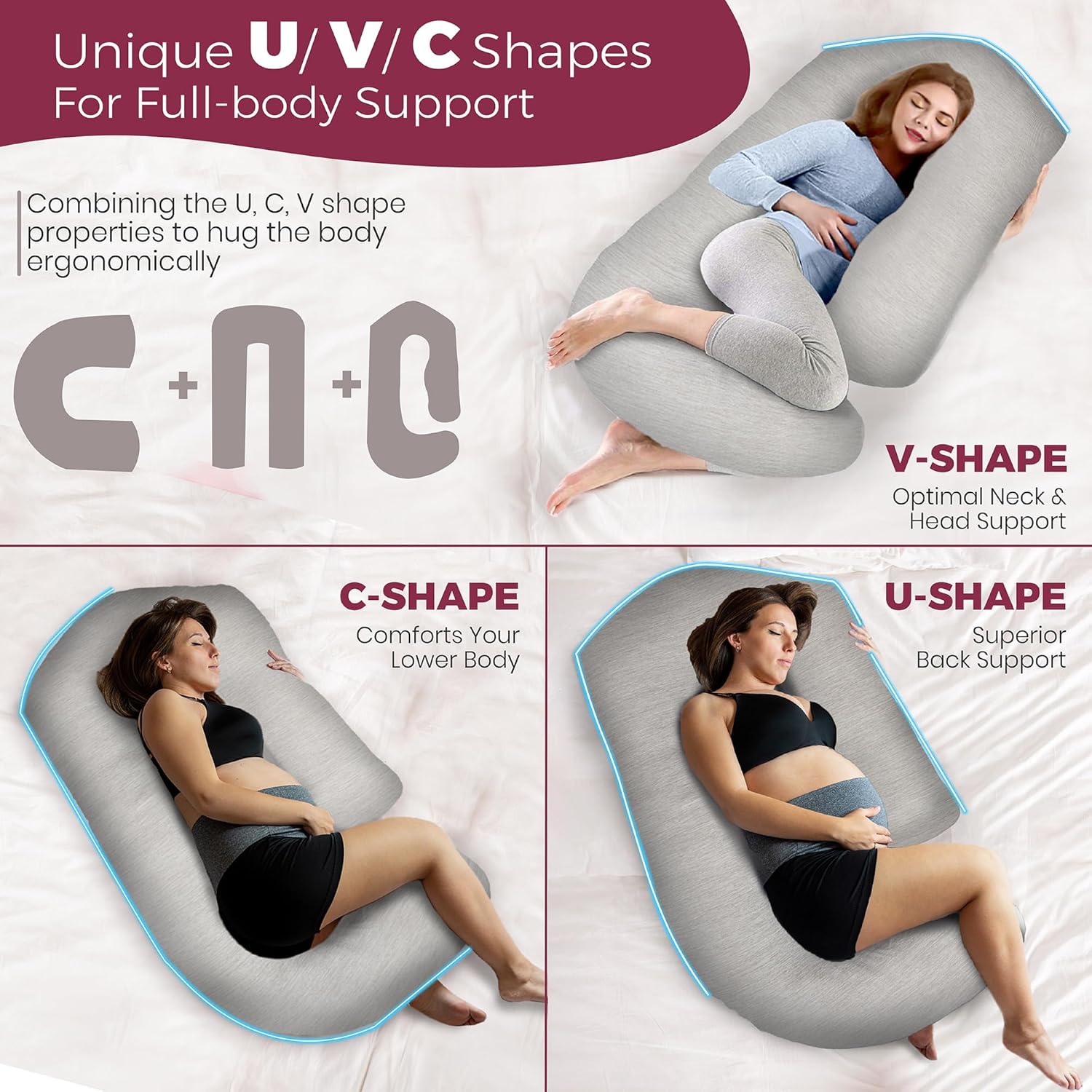 PILLANI Maternity Pillow for Sleep and Comfort
