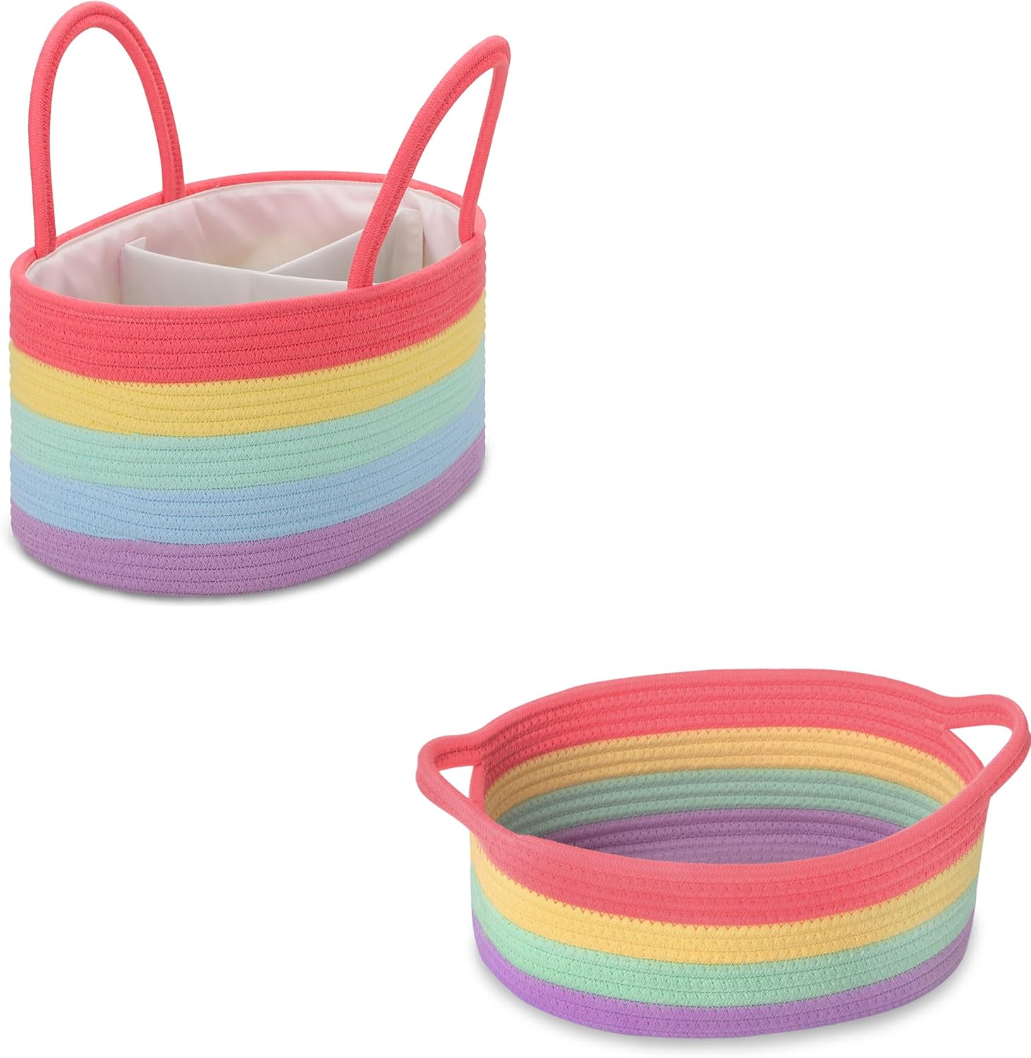 COMSE Large Diaper Caddy with Removable Dividers