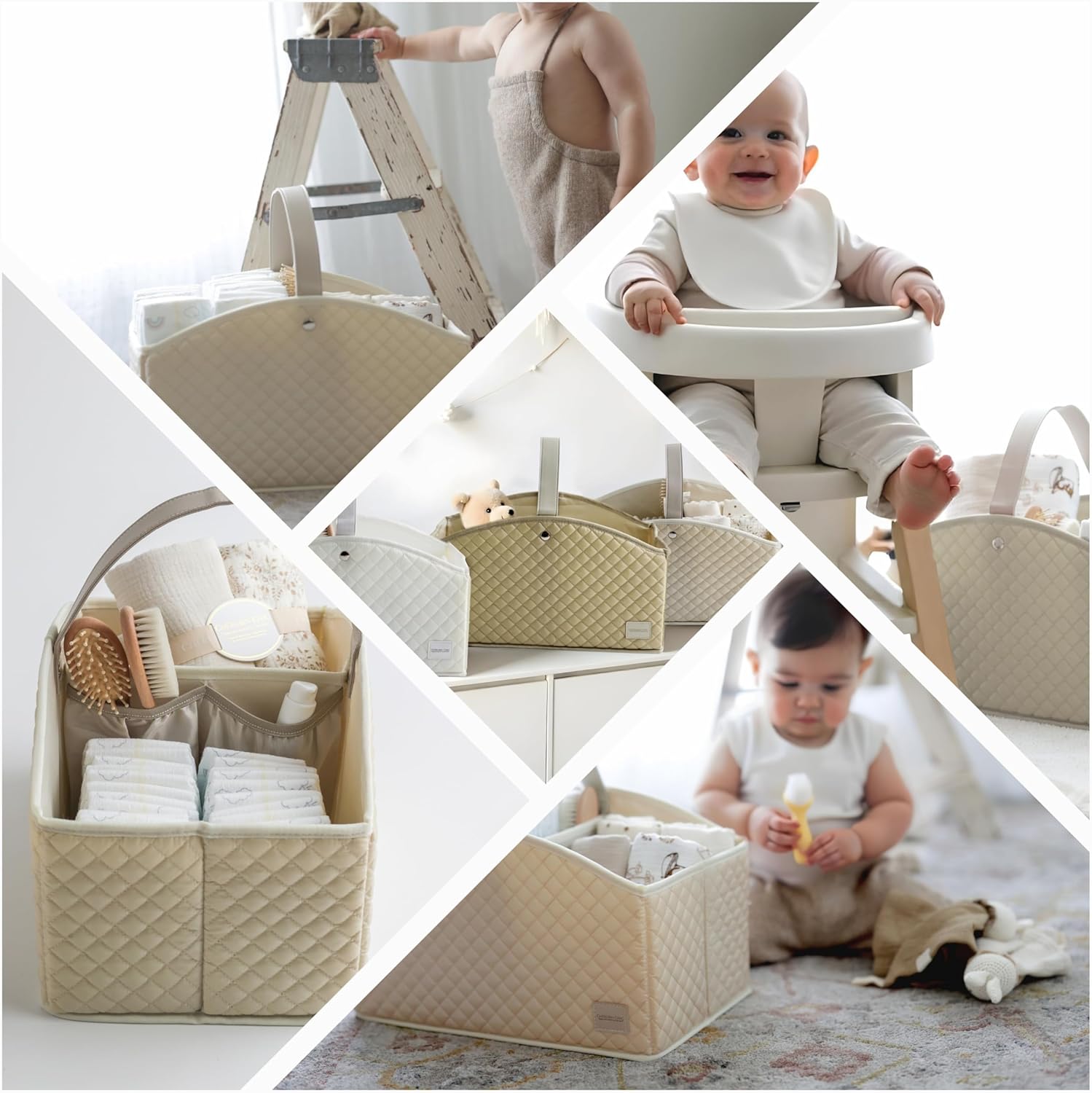 Cherubin Chic Baby Diaper Caddy Organizer