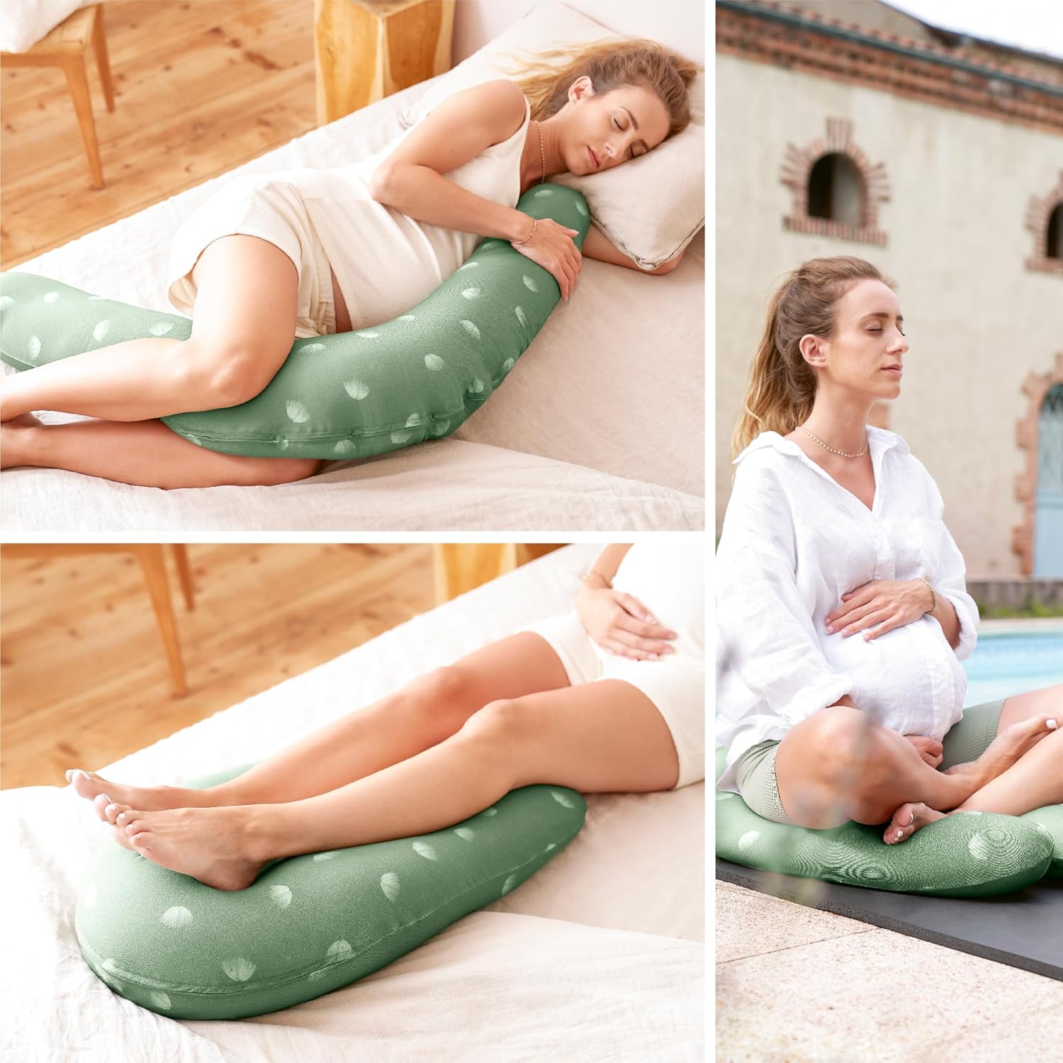 Babymoov BLove 2-in-1 Pillow - Organic Pregnancy Nursing Cushion