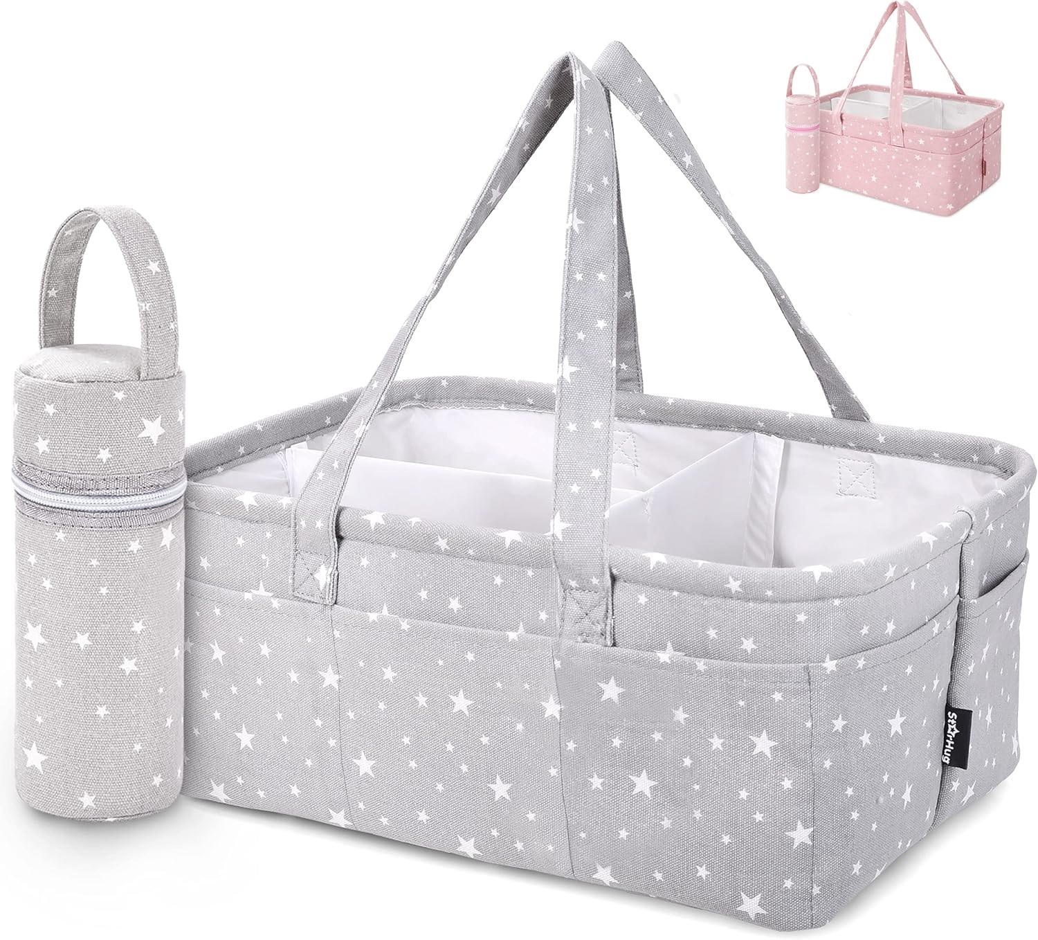 StarHug Baby Diaper Caddy Organizer - Gray 1