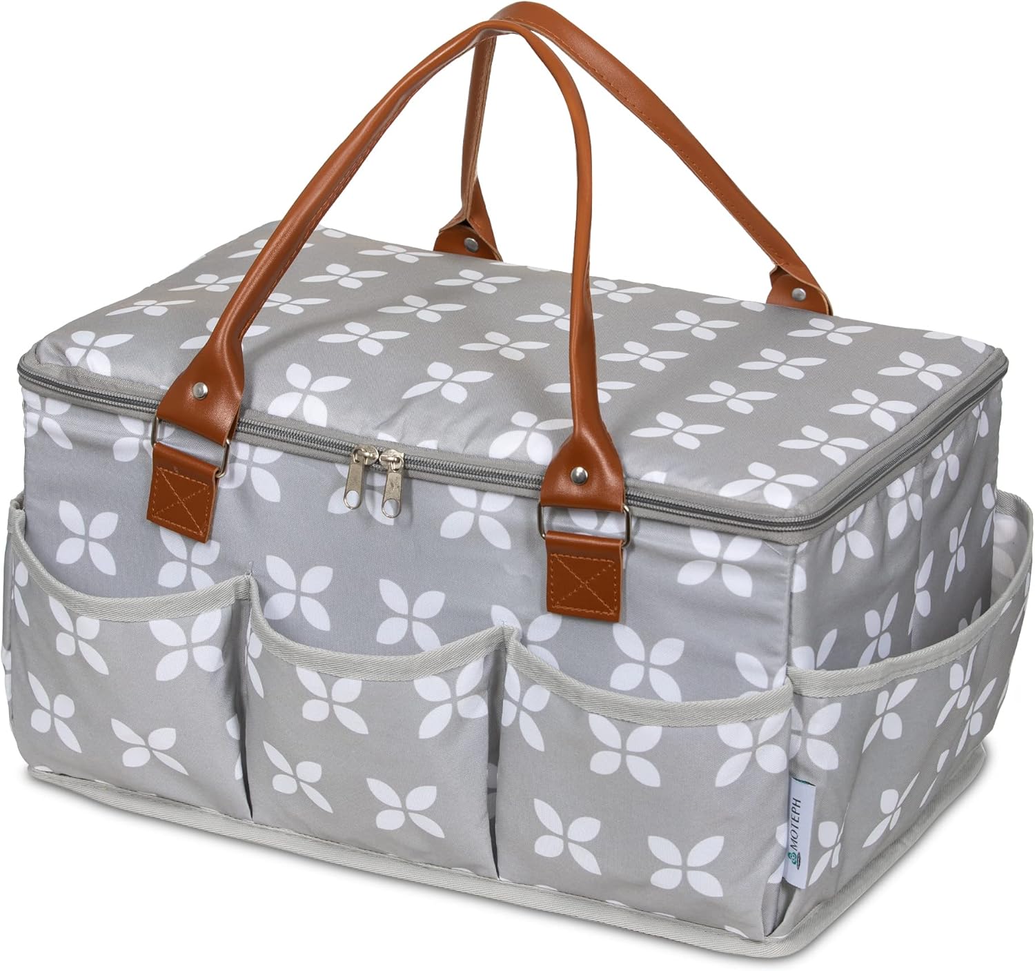 Moteph Extra Large Diaper Caddy - Baby Shower Gift