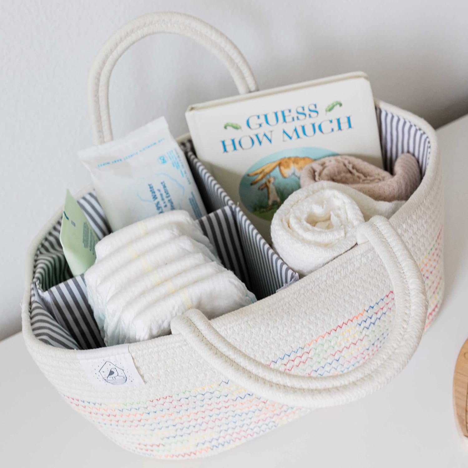 OrganiHaus Rainbow Diaper Caddy Organizer 1