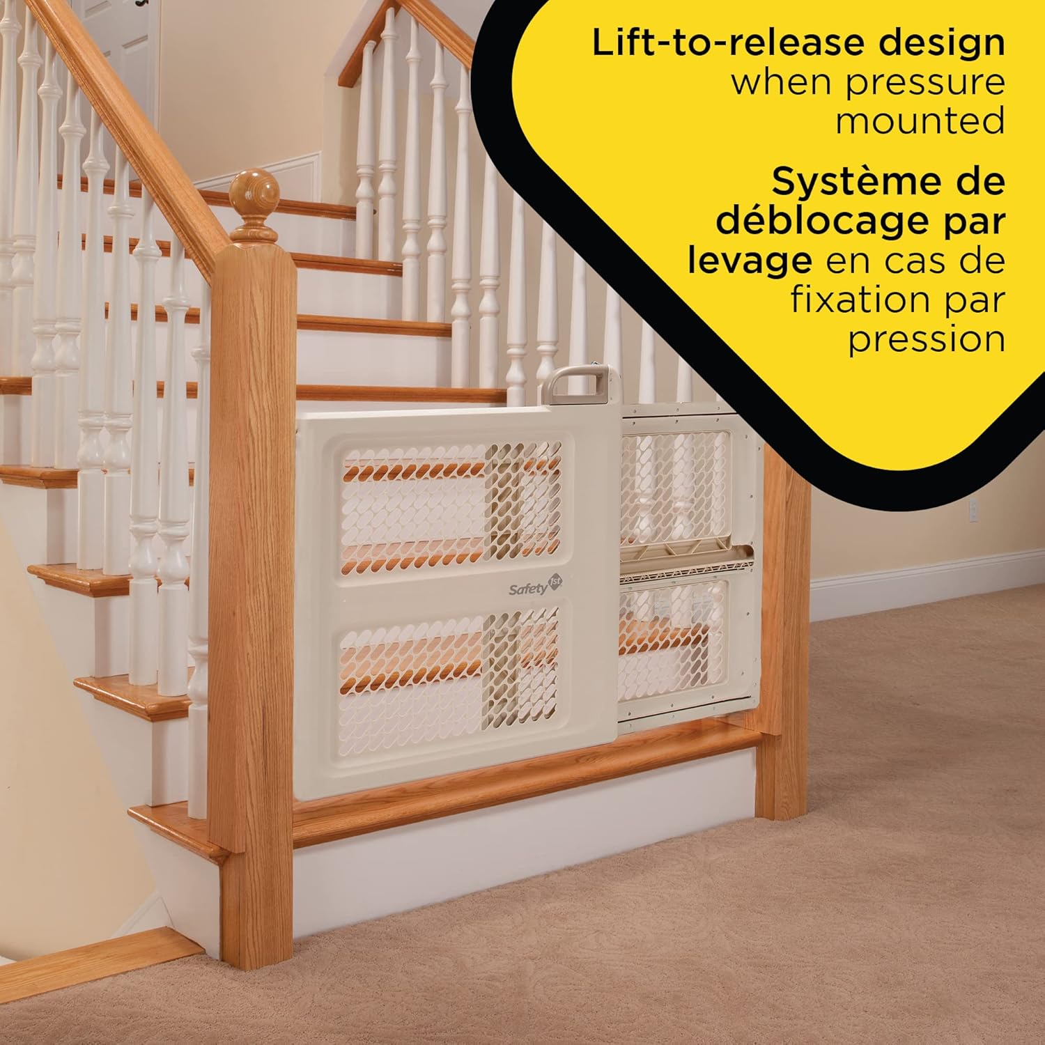 Safety 1st Dual-Mode Baby Gate for Stairs and Doorways
