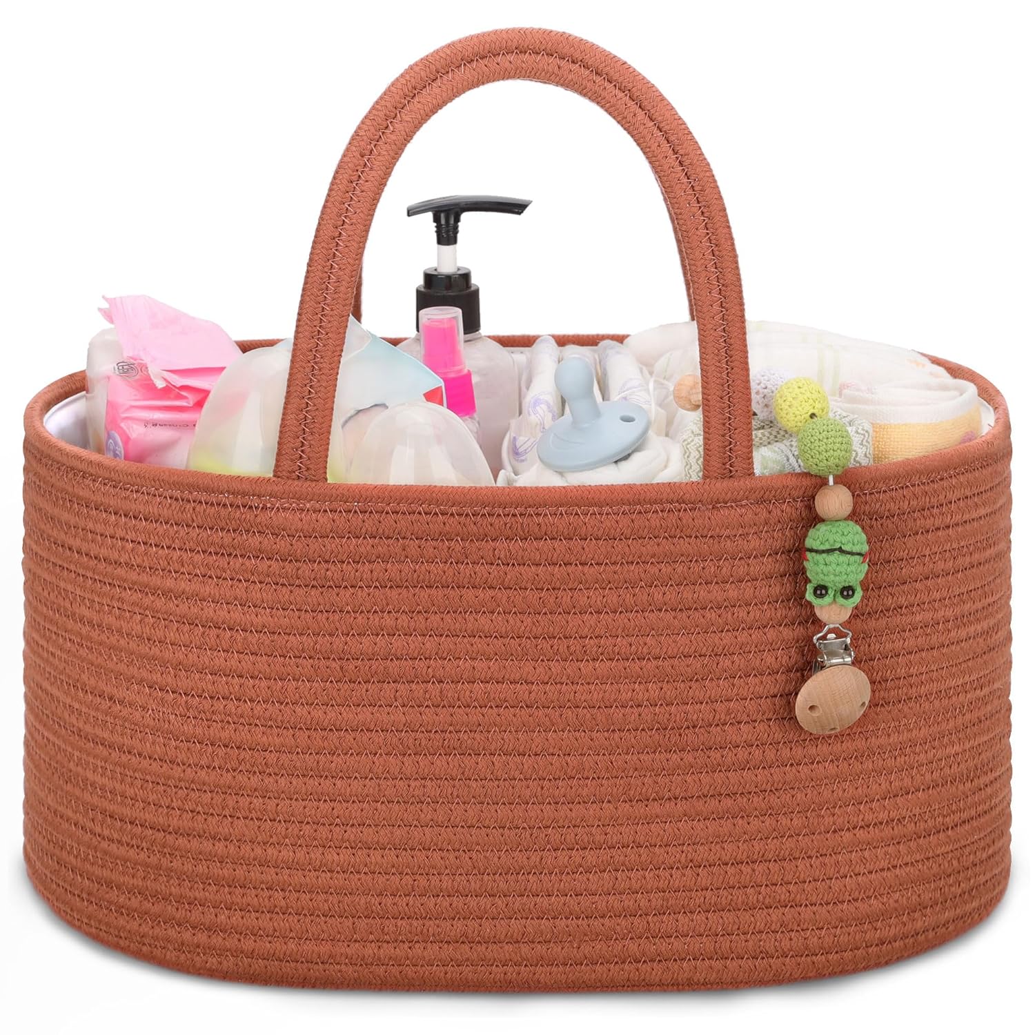 COMSE Baby Diaper Caddy Organizer 142x87x71 Inches Portable Tote with Divider