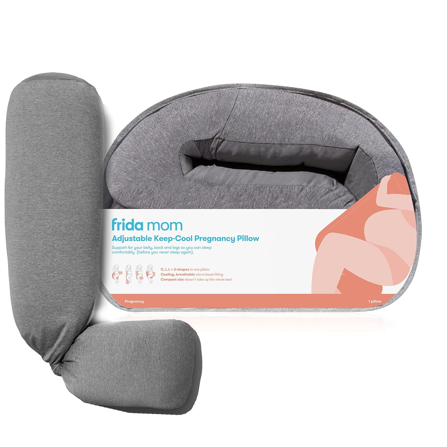 Frida Mom Pregnancy Pillow - Cooling Adjustable