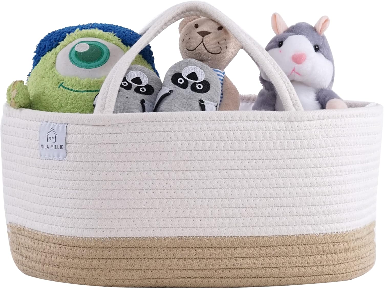 Mila Millie Cotton Rope Diaper Caddy 155x10x7 Inch