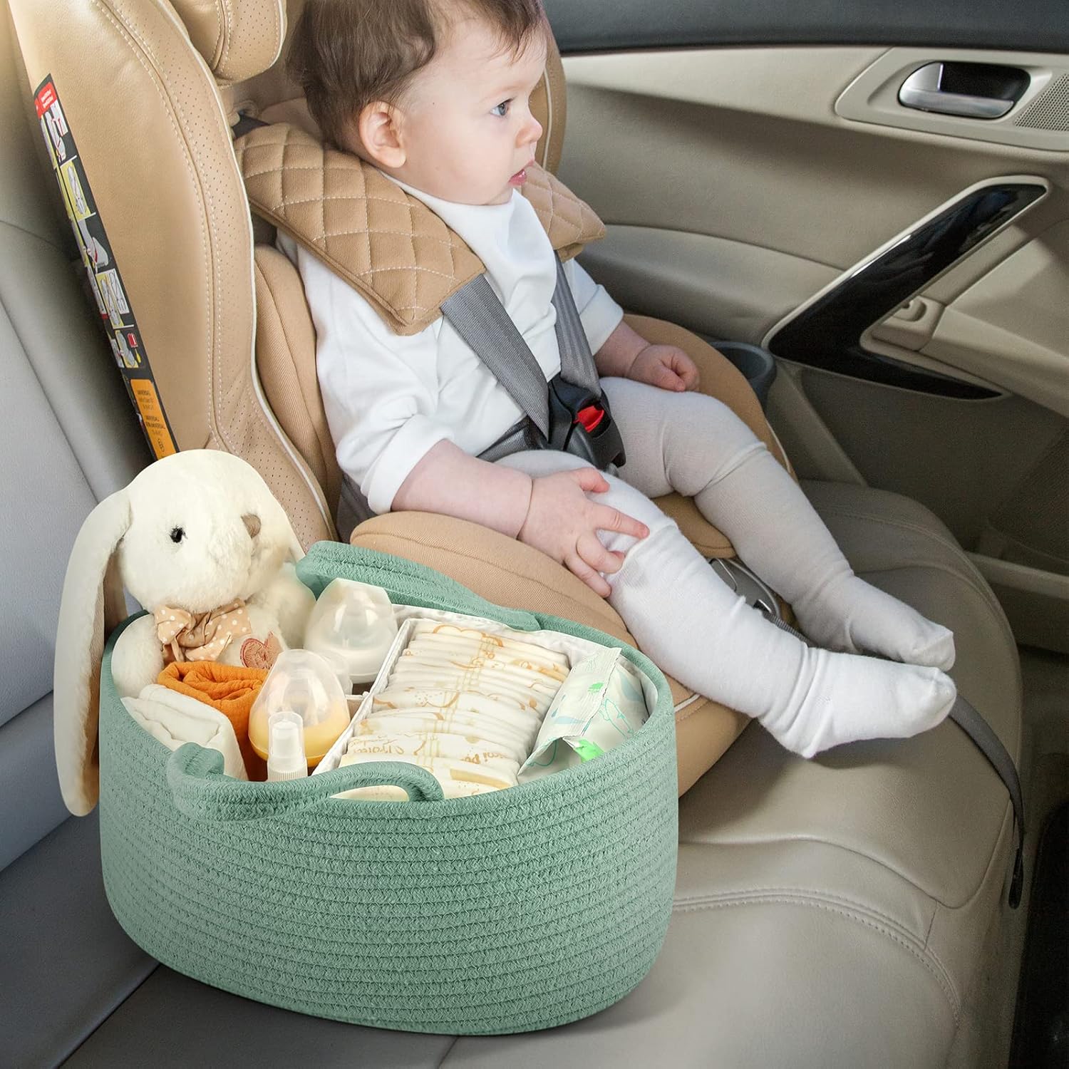 Maliton Diaper Caddy Organizer - Green