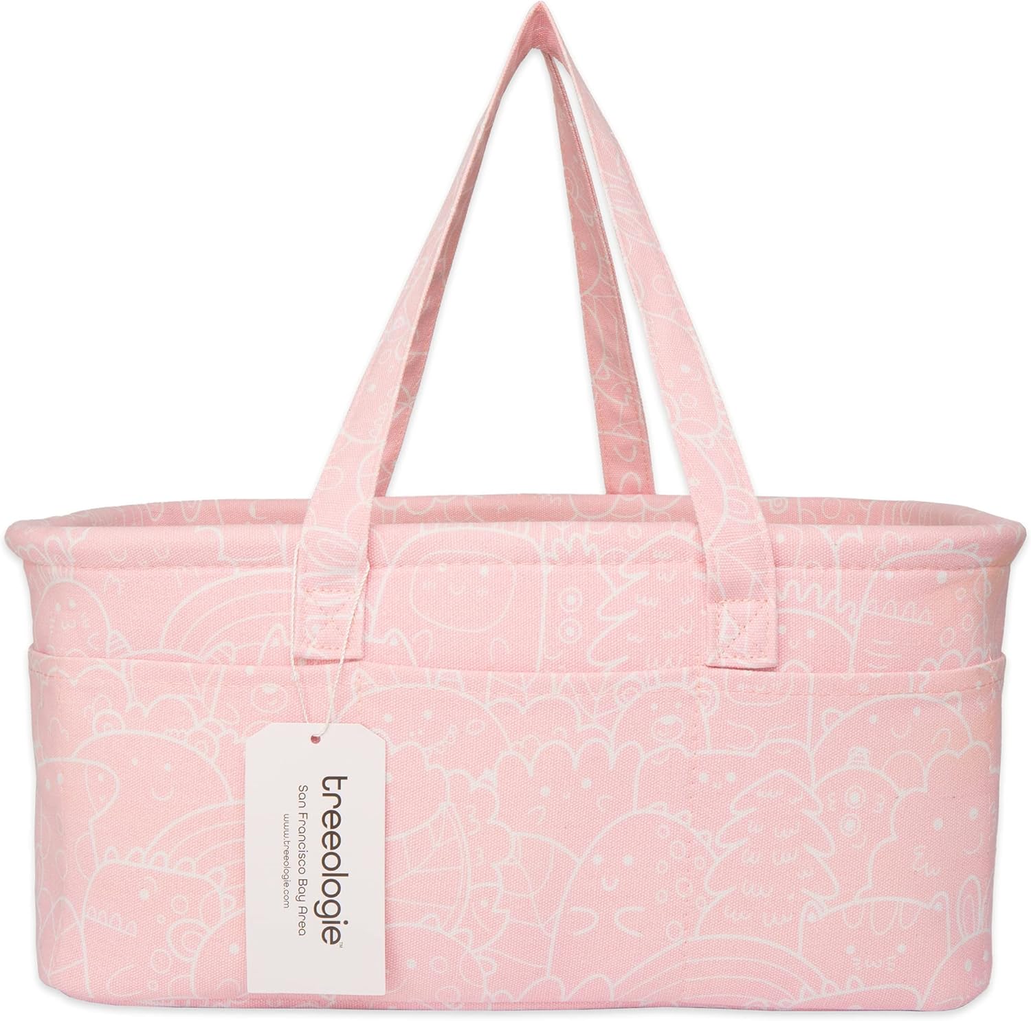 Treeologie Baby Diaper Caddy Organizer Basket - Pink