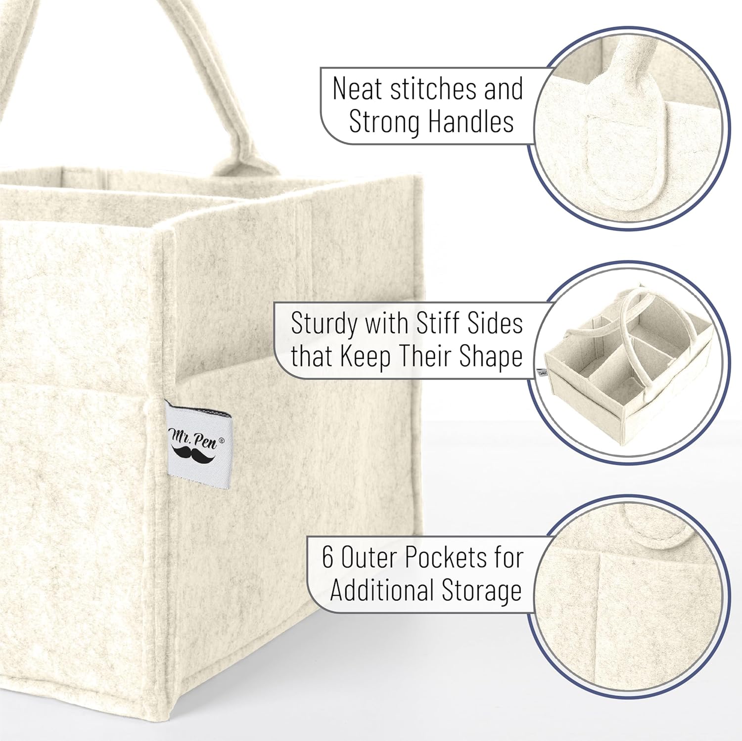 Mr Pen Baby Diaper Caddy Organizer 2 Pack 1