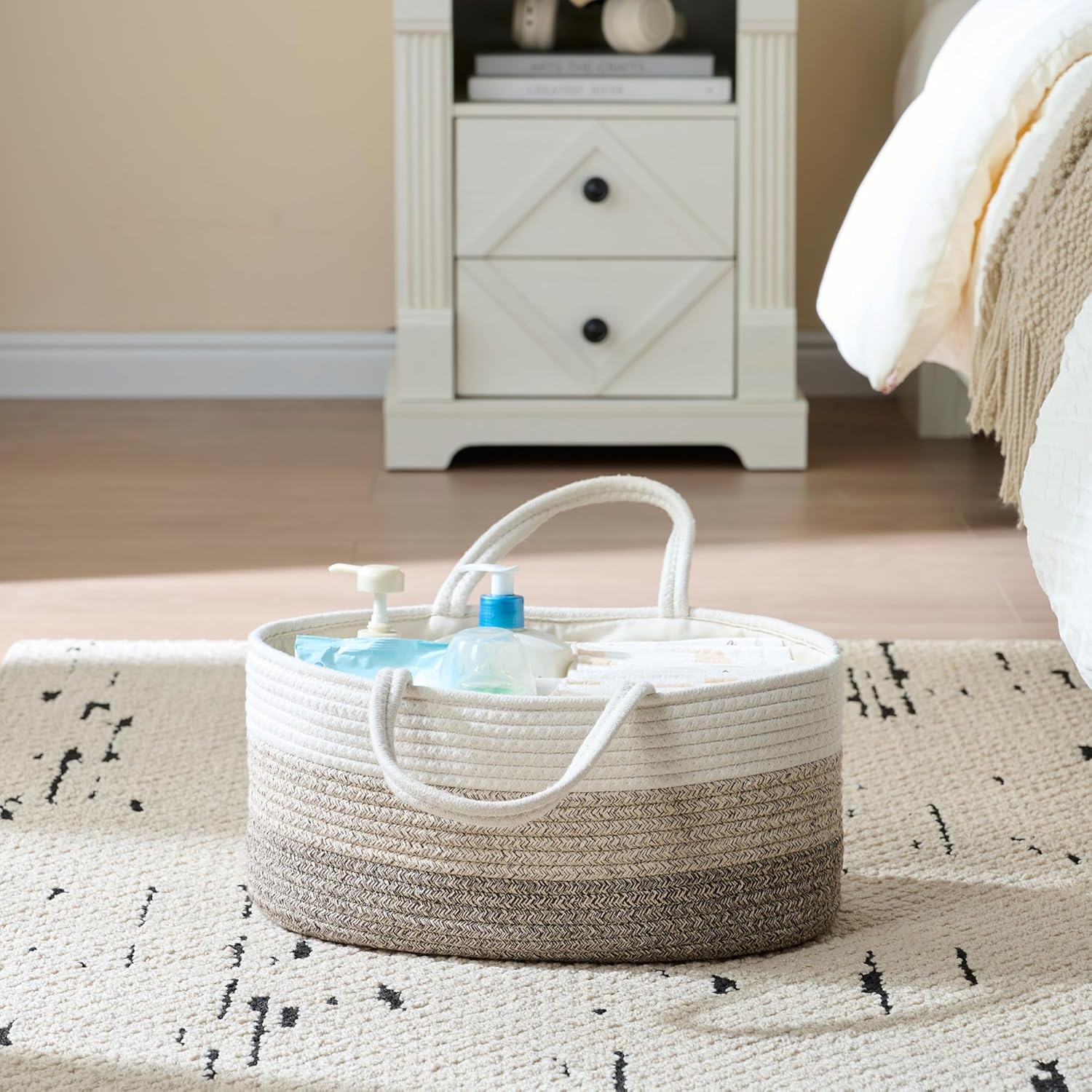 Baby Diaper Caddy Organizer - Gradient Brown