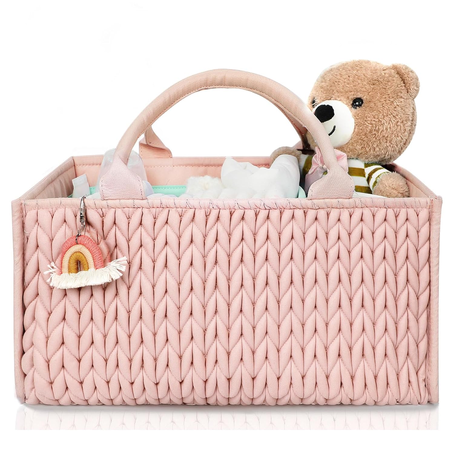 MOMINSIDE Diaper Caddy Organizer for Baby Nursery Storage