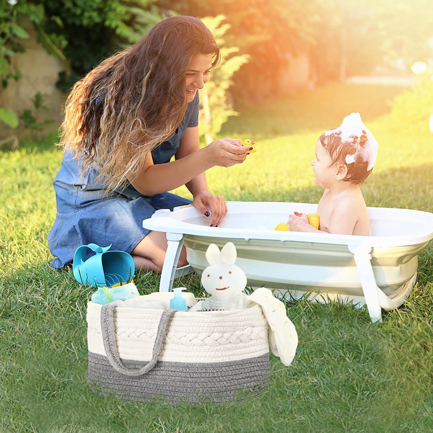 Maliton Diaper Caddy Organizer for Baby Boy