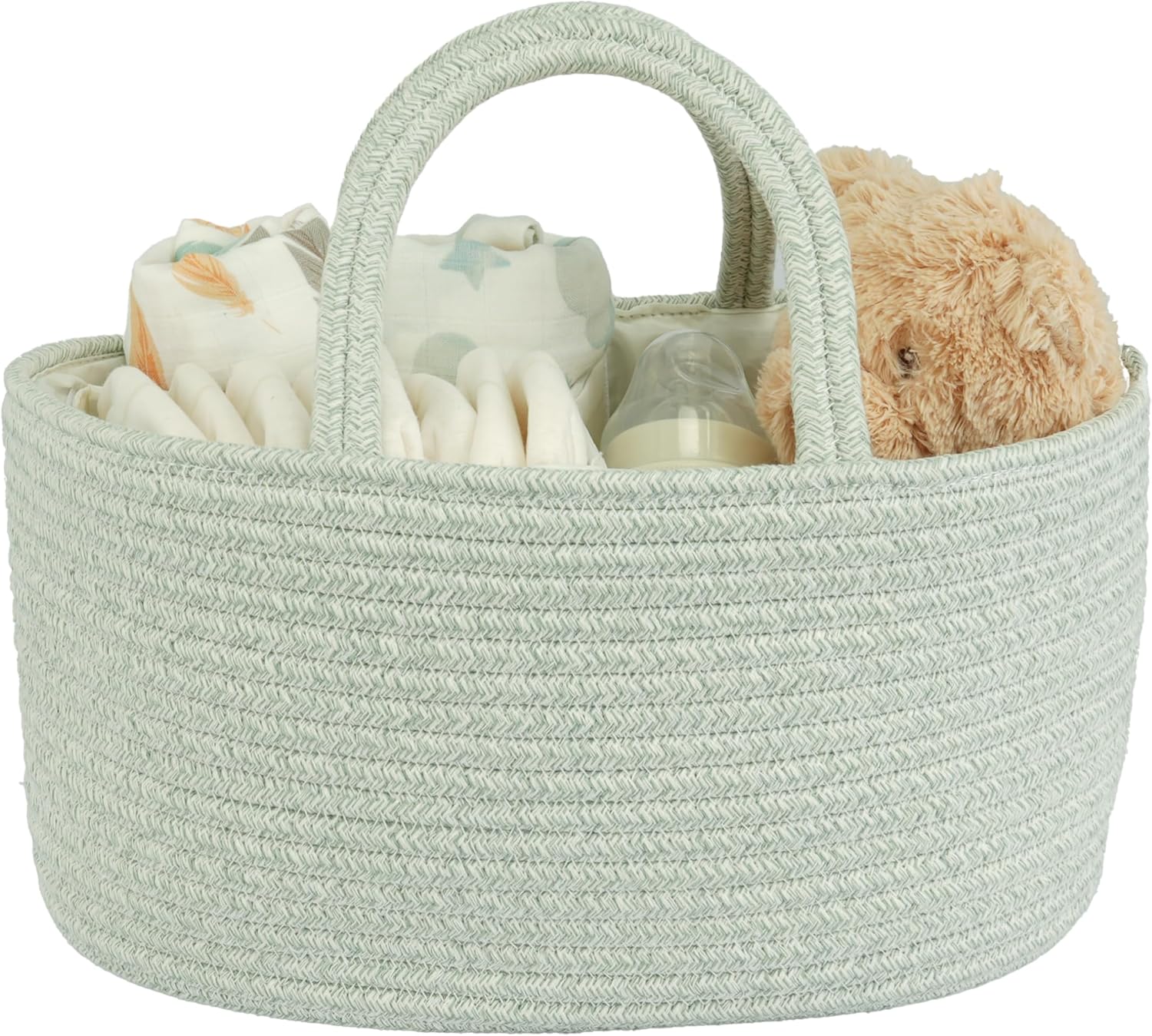 JUNBOLE Diaper Caddy Organizer Portable Tote Bag