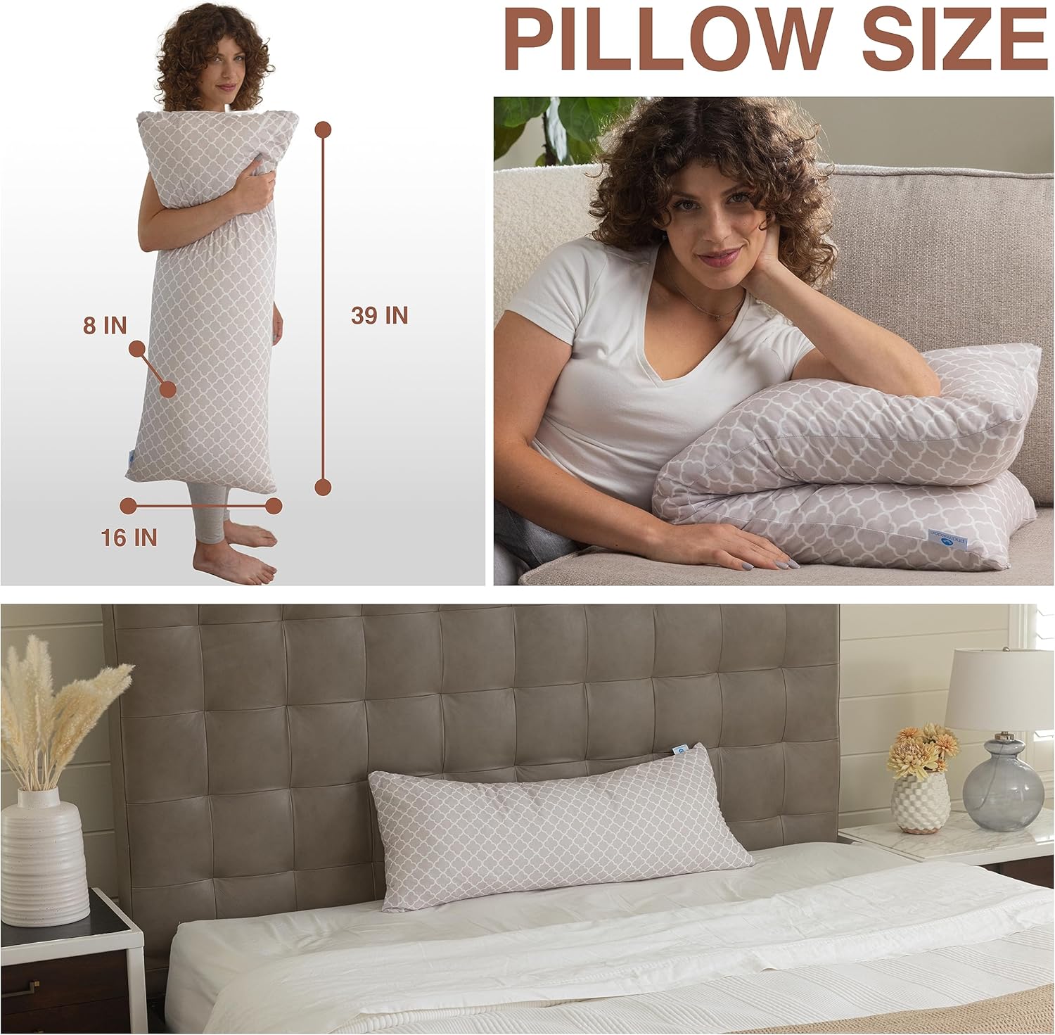 Pharmedoc Bear Hug Body Pillow for Comfort and Support