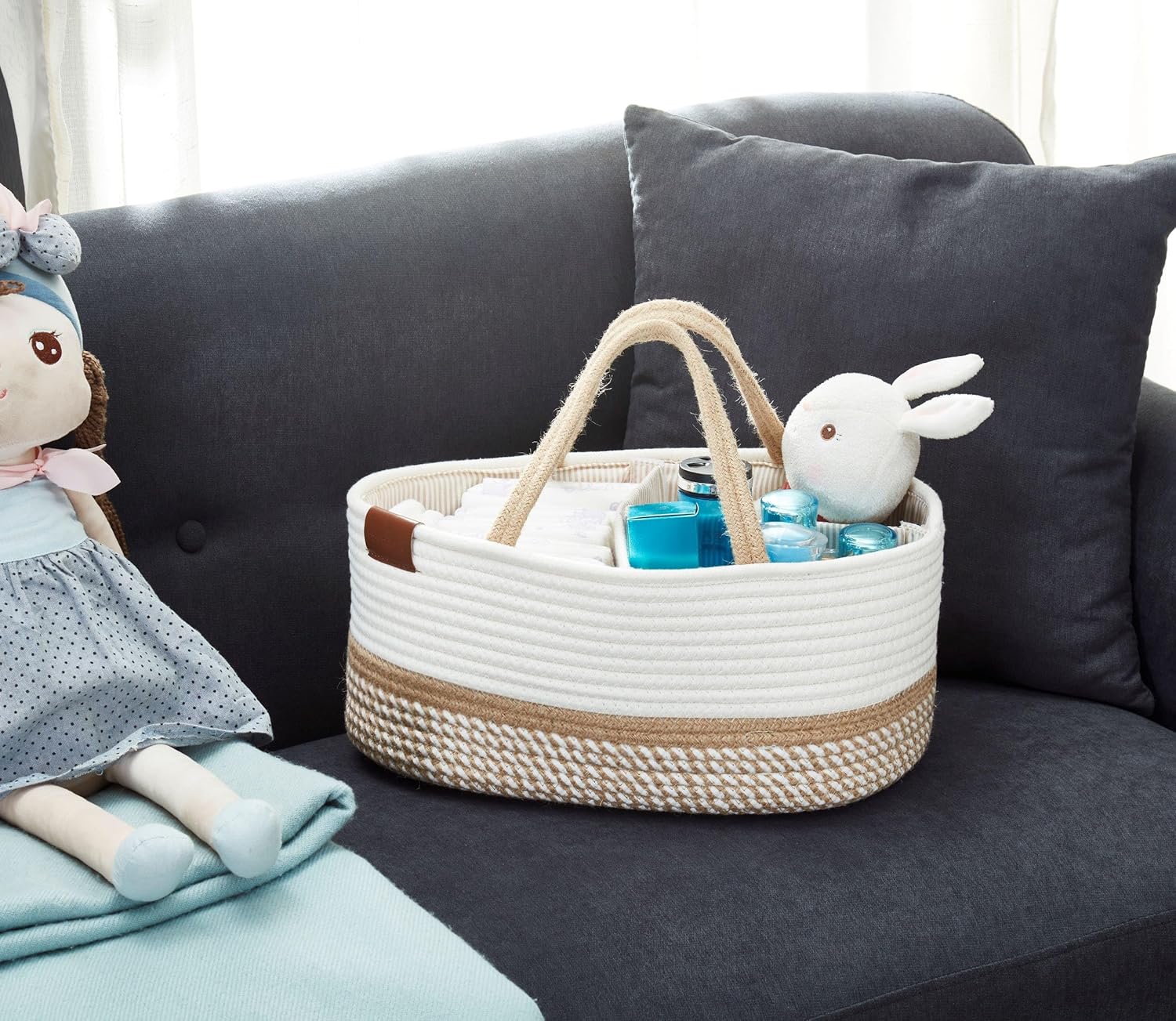 DECOMOMO Extra Large Diaper Caddy Organizer