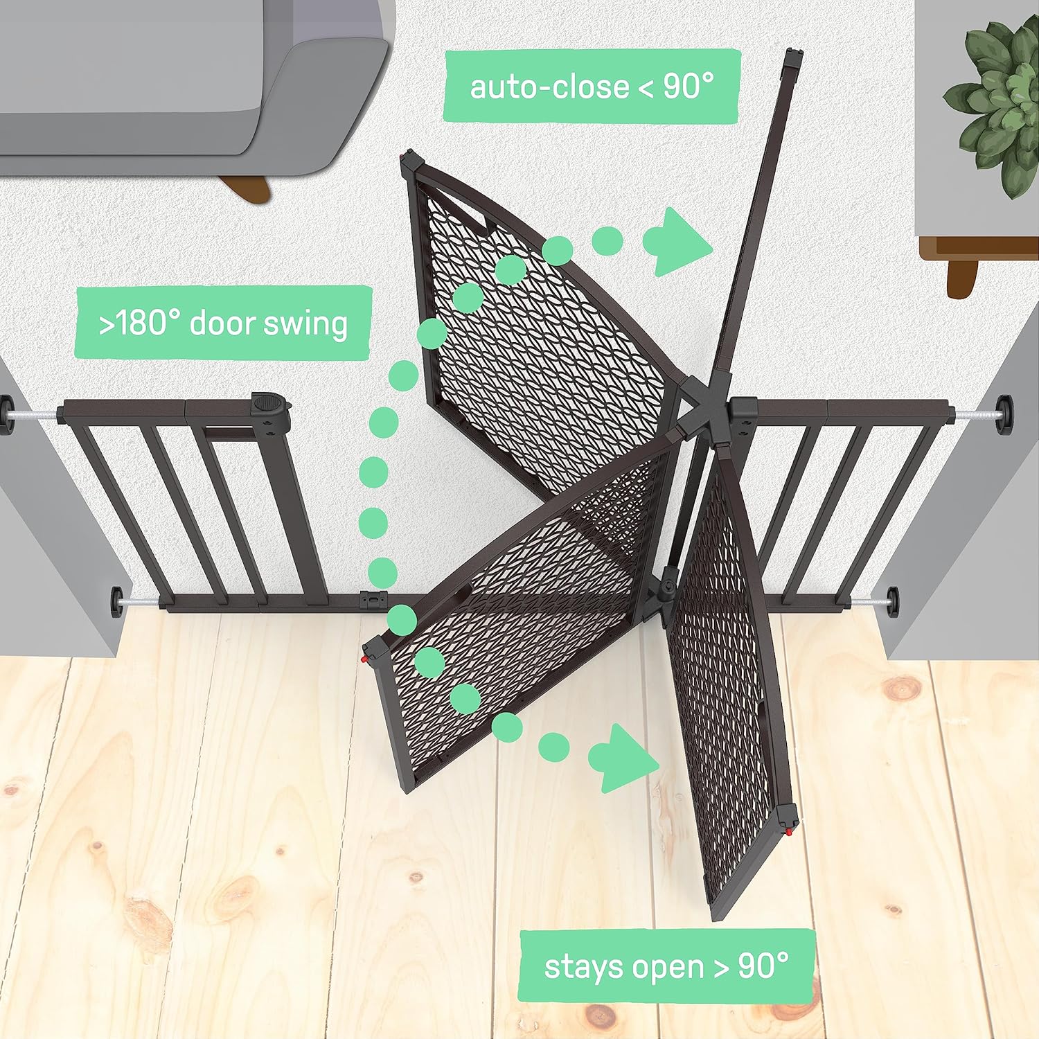 Summer Infant Modern Home Safety Pet and Baby Gate - Espresso 1