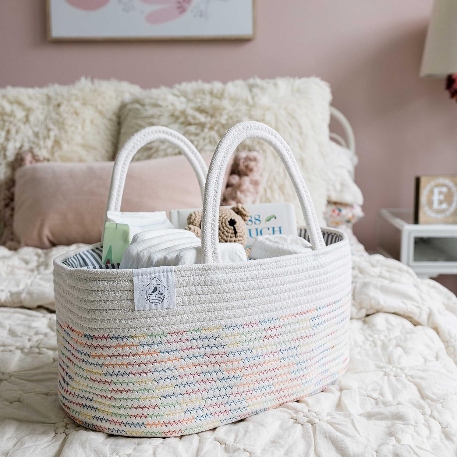 OrganiHaus Rainbow Diaper Caddy Organizer 1