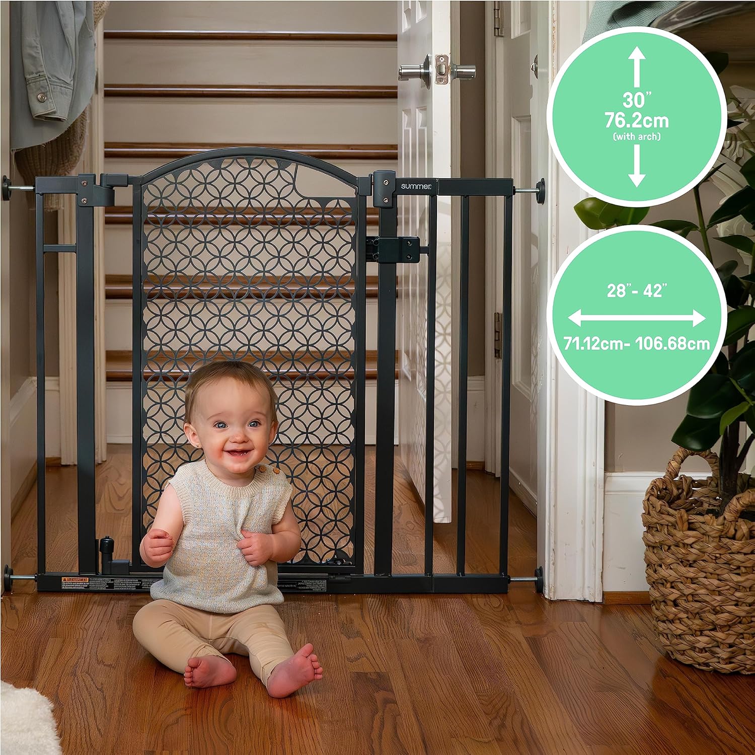 Summer Infant Modern Home Safety Pet and Baby Gate - Gray 1