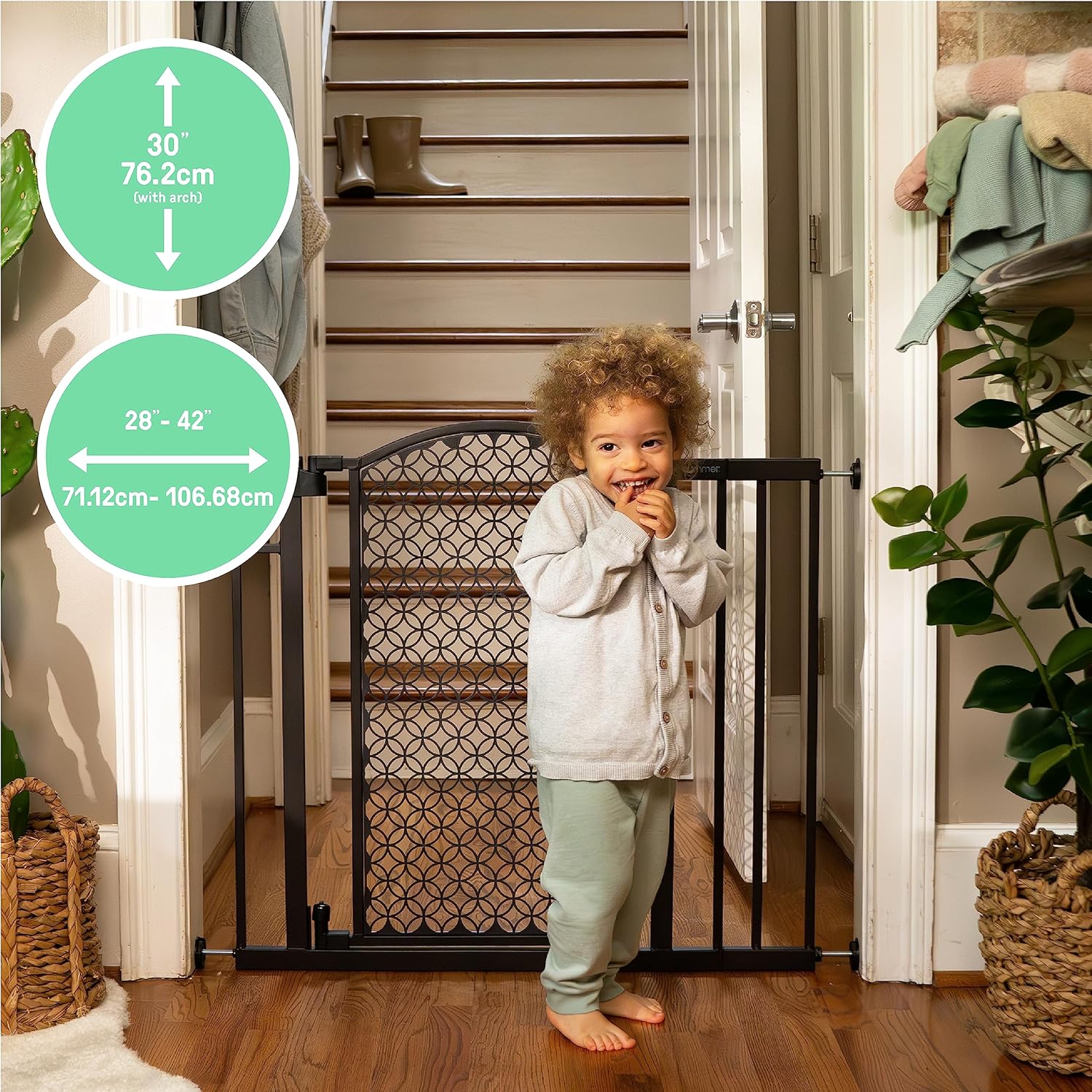 Summer Infant Modern Home Safety Pet and Baby Gate - Espresso 1