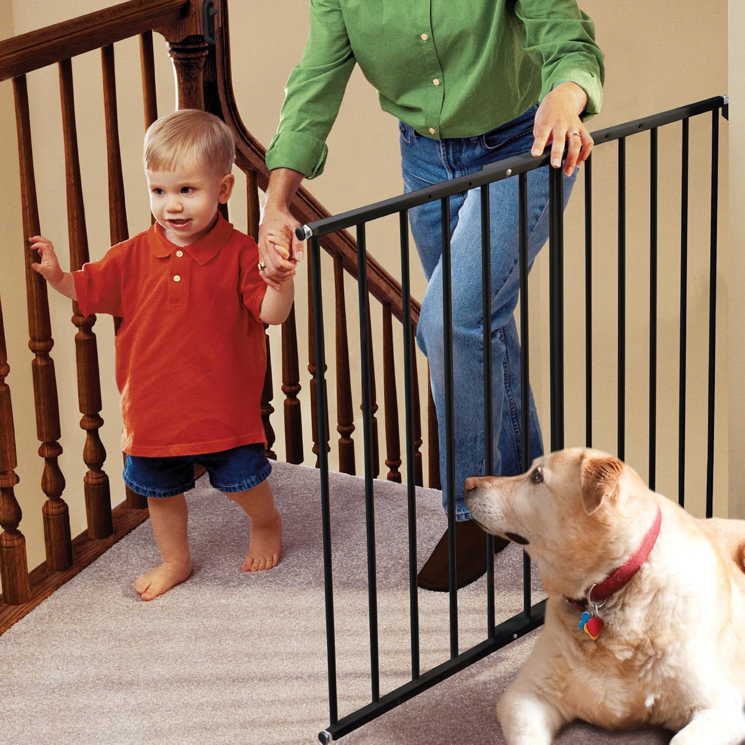 KidCo G2001 Safeway Baby Gate Black