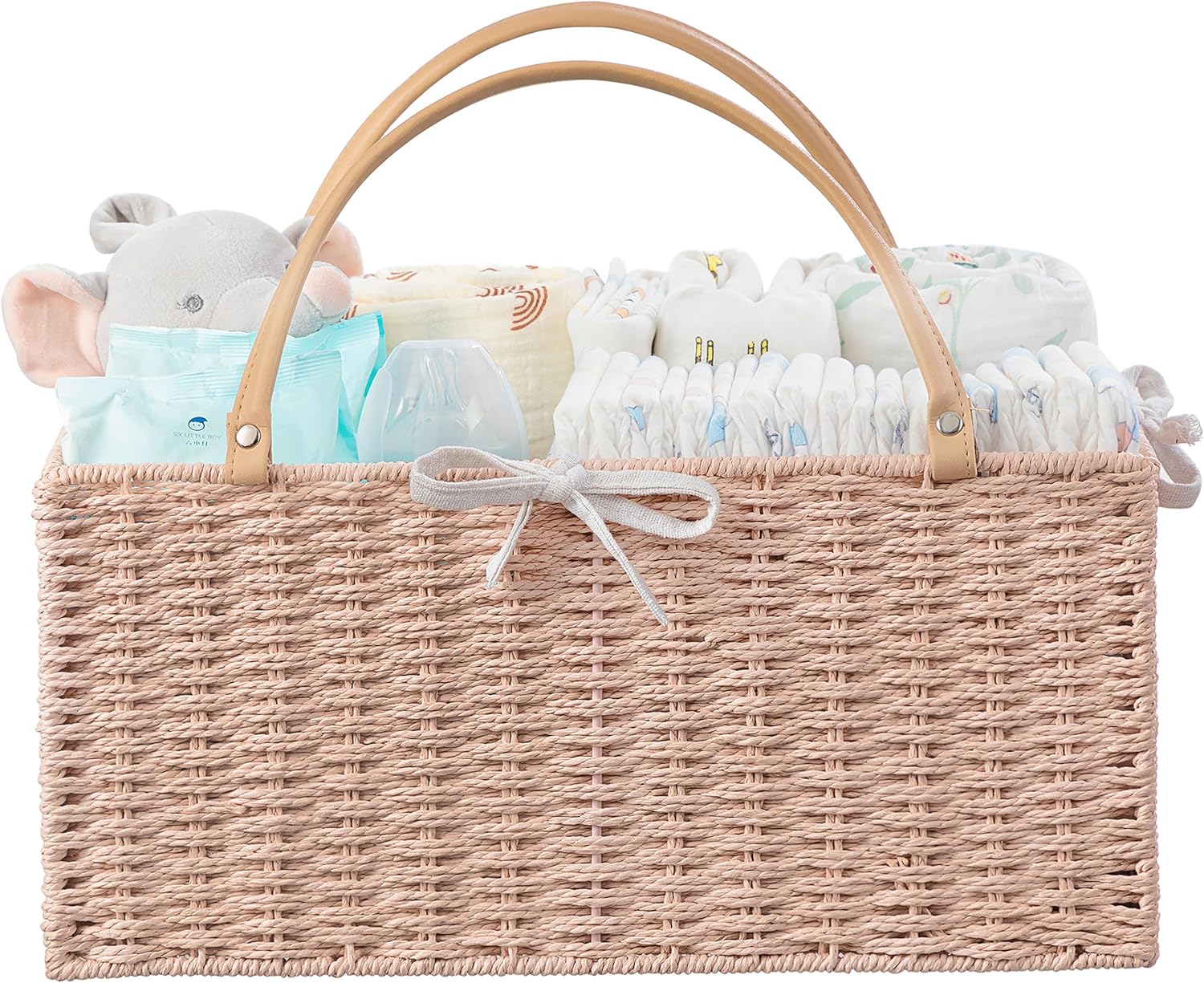 HBlife Baby Diaper Caddy Organizer with Removable Divider